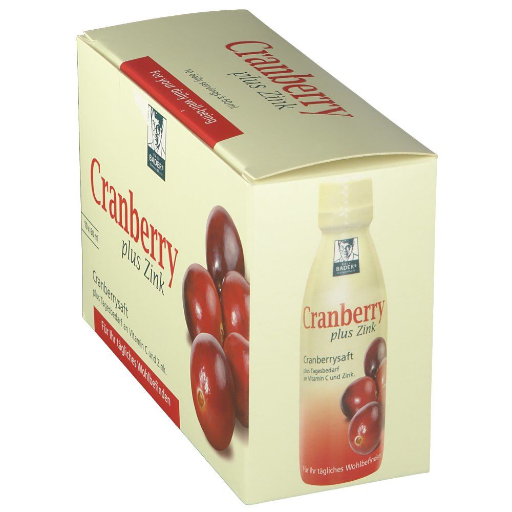 Cranberrysaft plus Zink