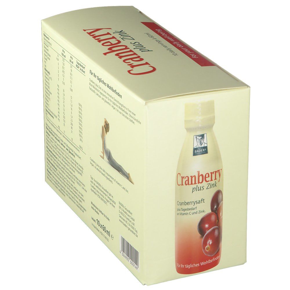 Cranberrysaft plus Zink