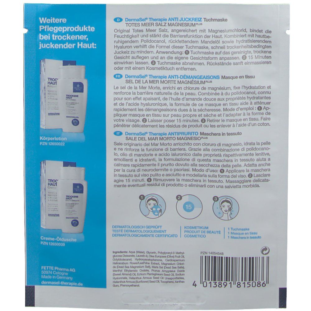 DERMASEL® Anti Juckreiz Tuchmaske