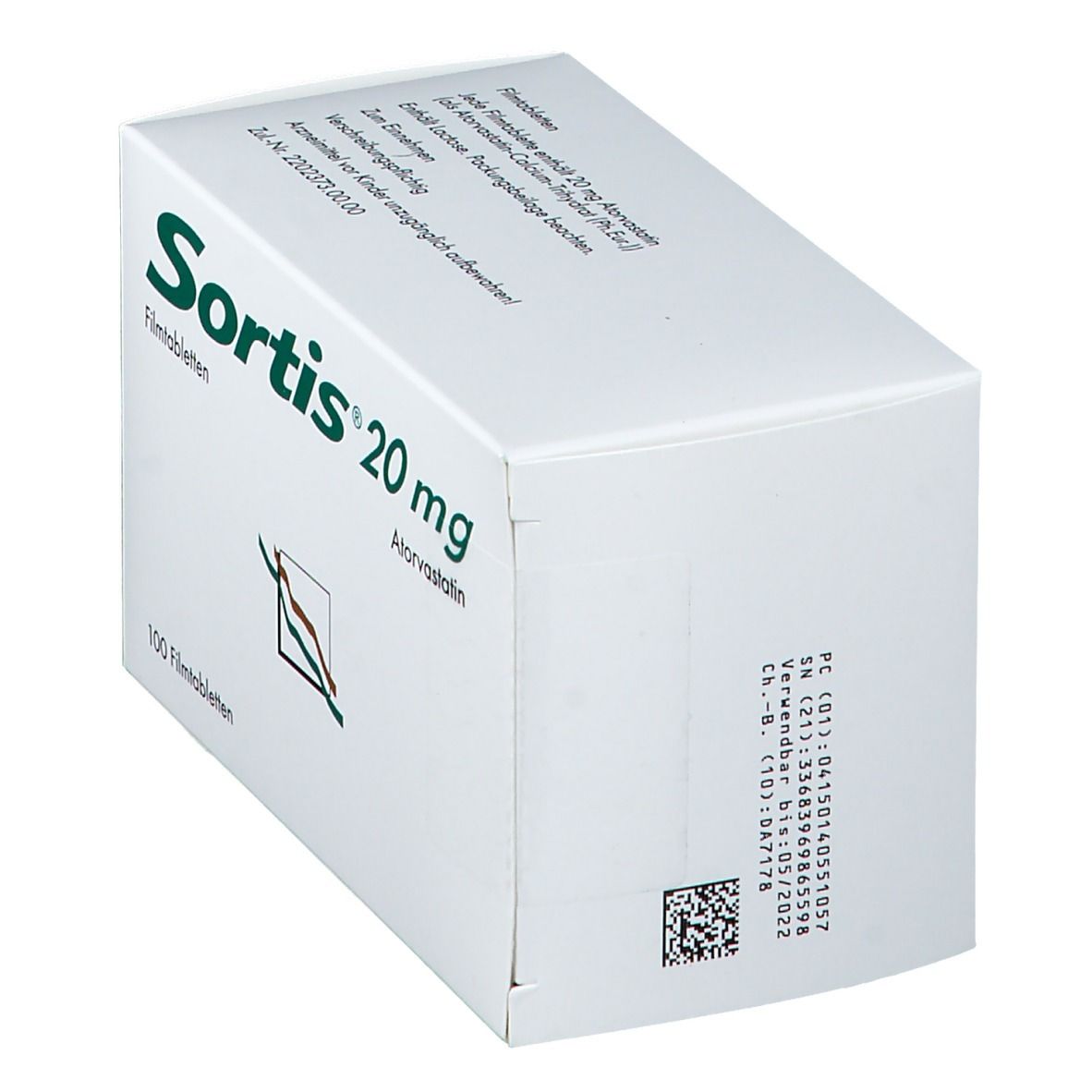 Sortis 20 mg Filmtabletten 100 St