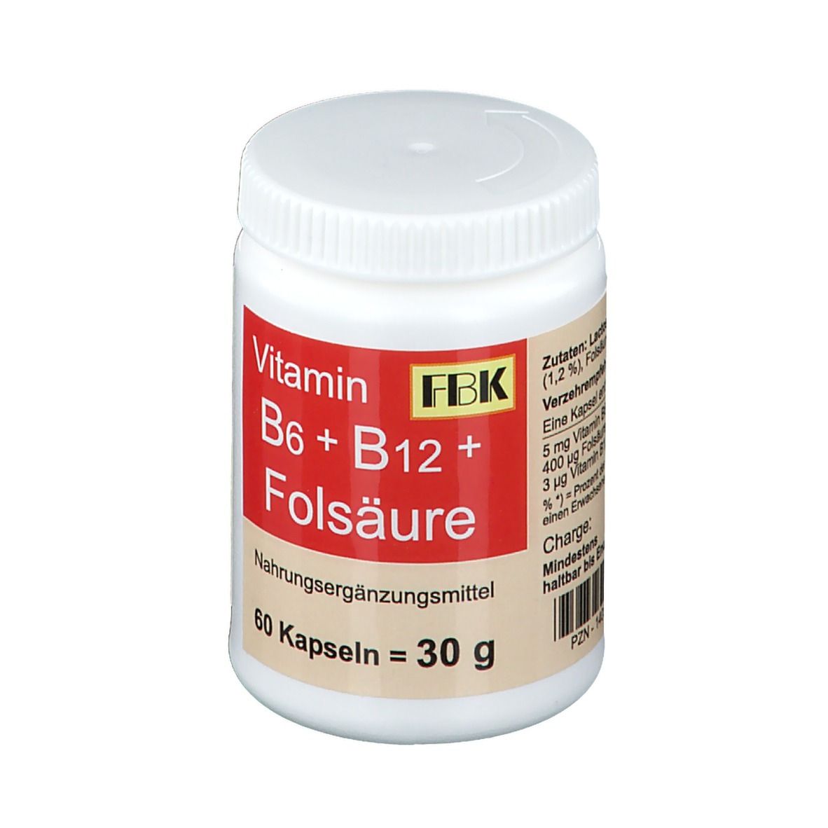 Vitamin B6 + B12 + Folsäure