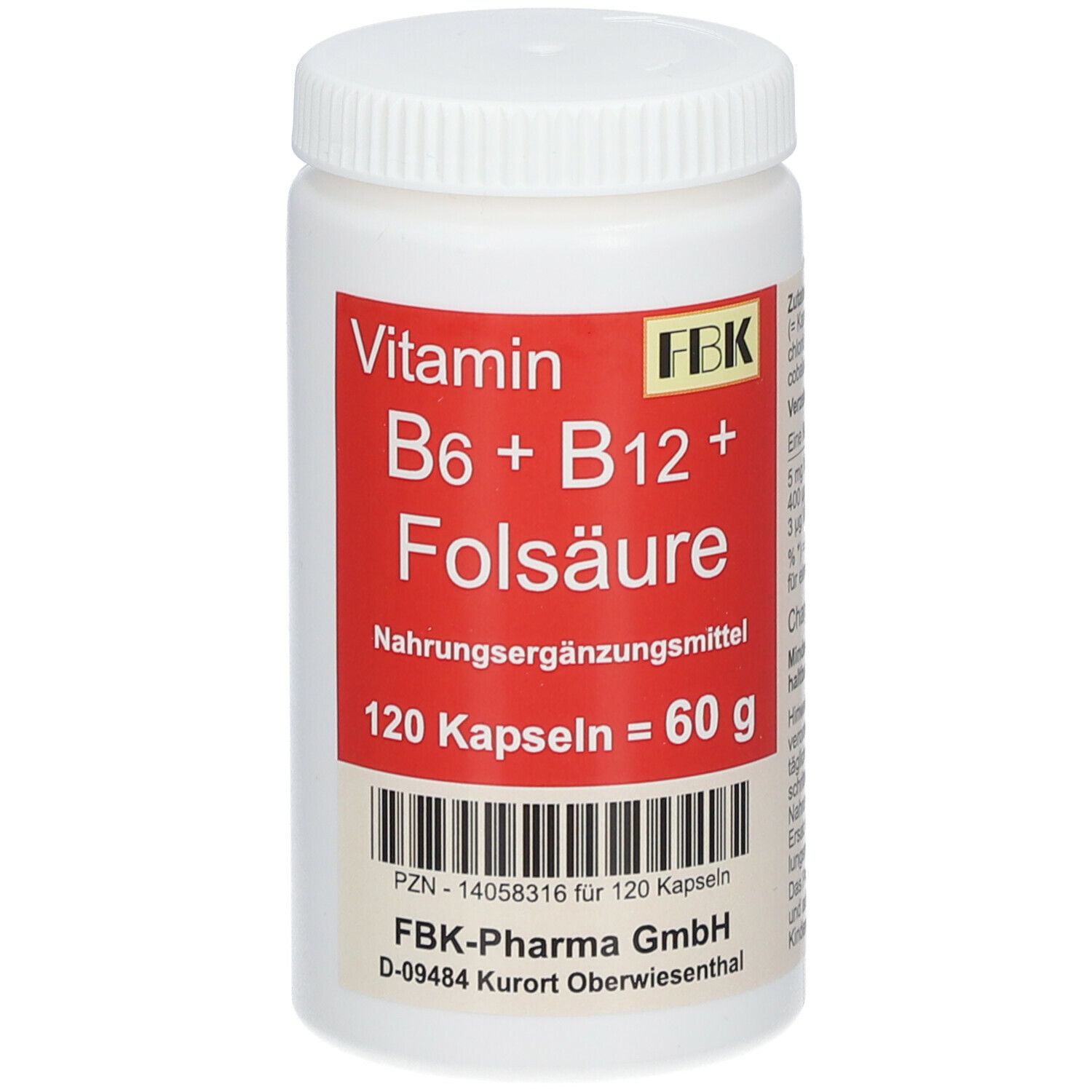 Vitamin B6+ B12+ Folsäure