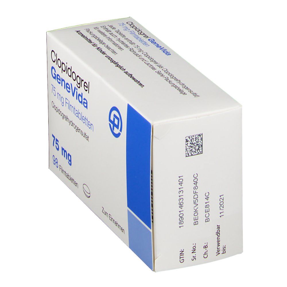 Clopidogrel GeneVida 75 mg
