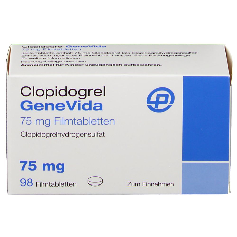 Clopidogrel GeneVida 75 mg