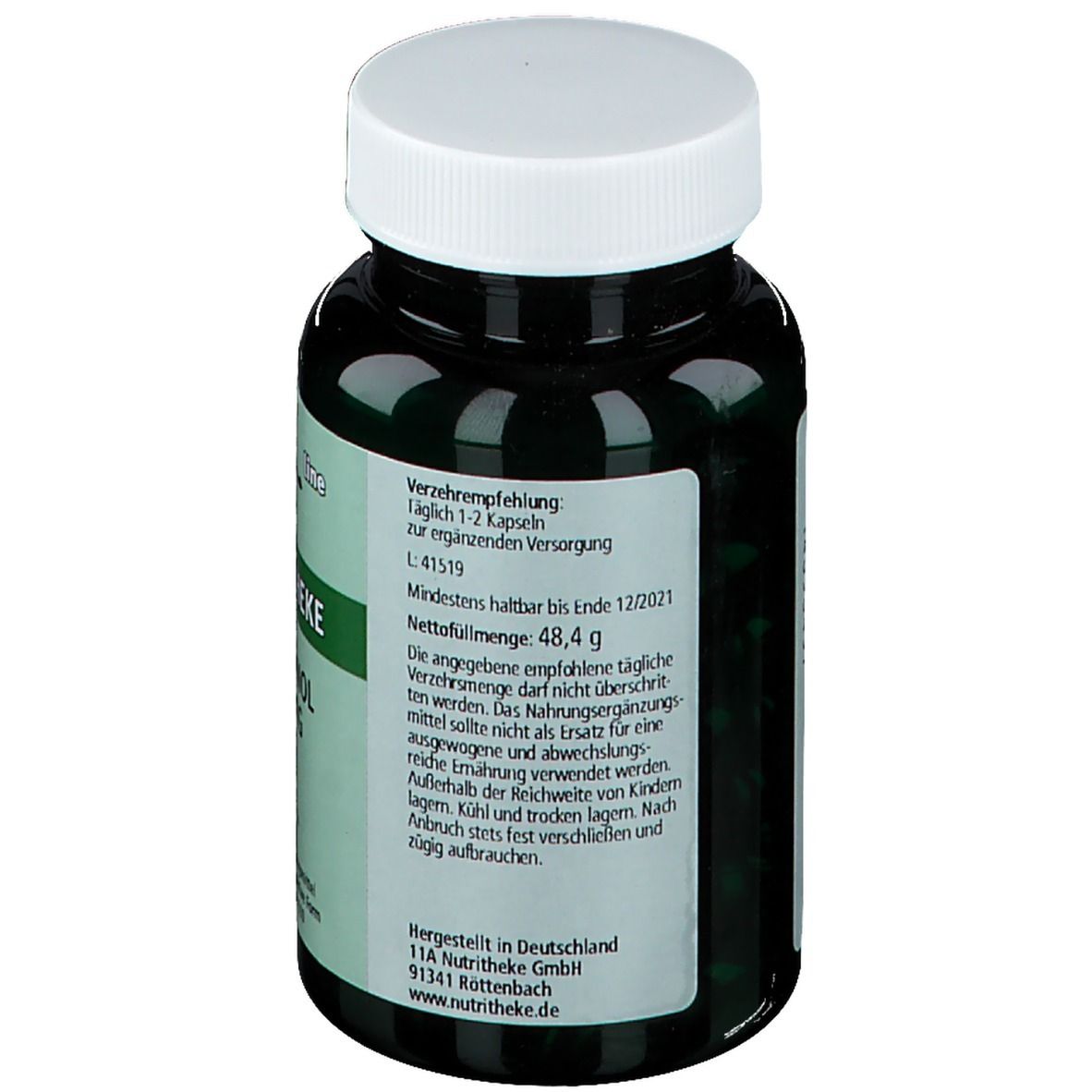 green line NUTRITHEKE 11A Ubiquinol 100 mg