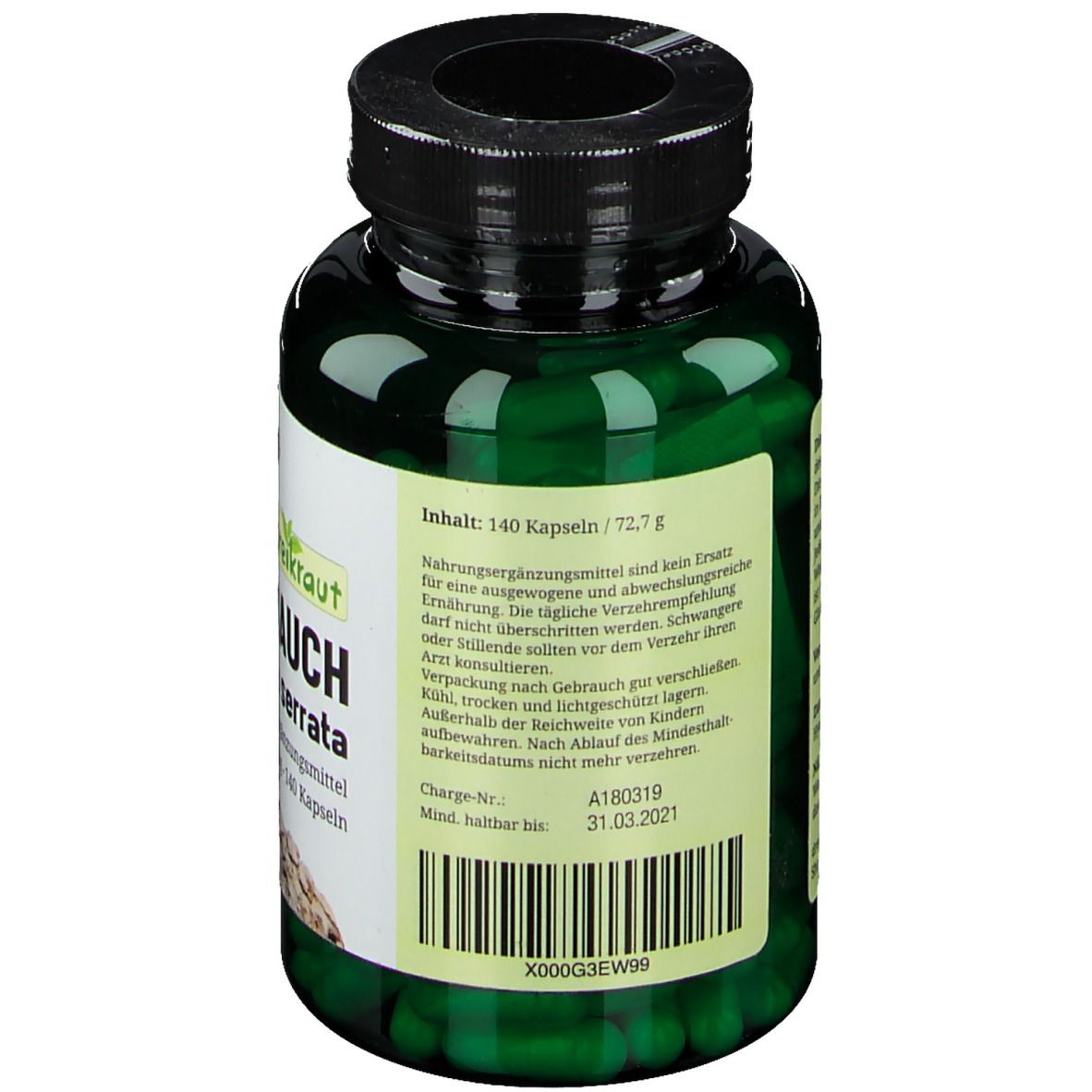 Weihrauch Extrakt Boswellia serrata 65% 400mg Kps. 140 St Kapseln