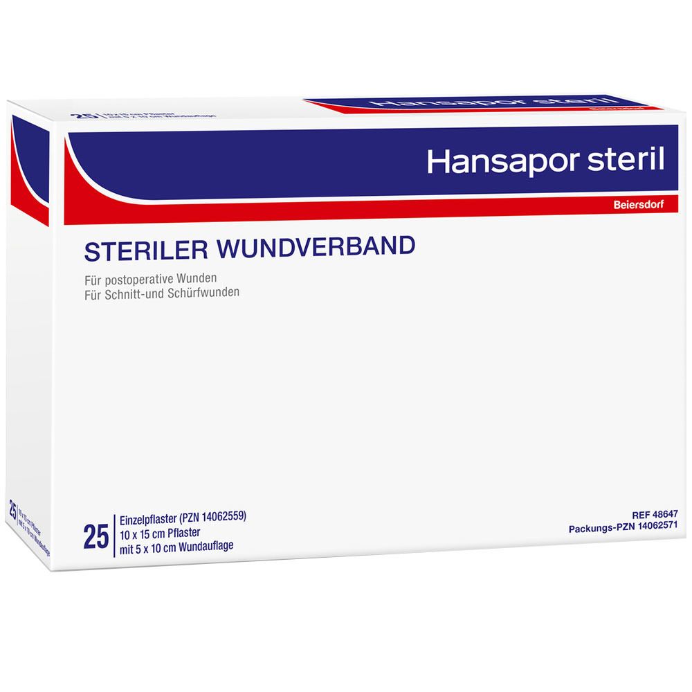 Hansapor steril Wundverband 10 cm x 15 cm