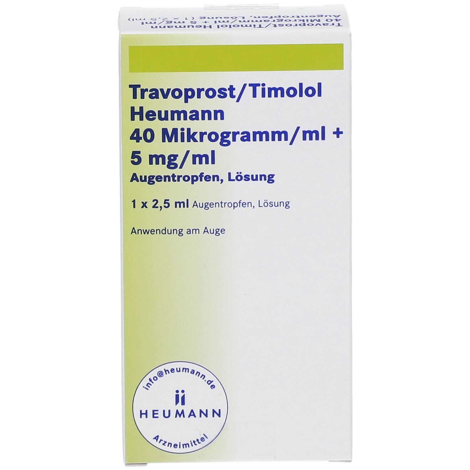 Travoprost/Timolol Heumann 40 µg/ml + 5 mg/ml