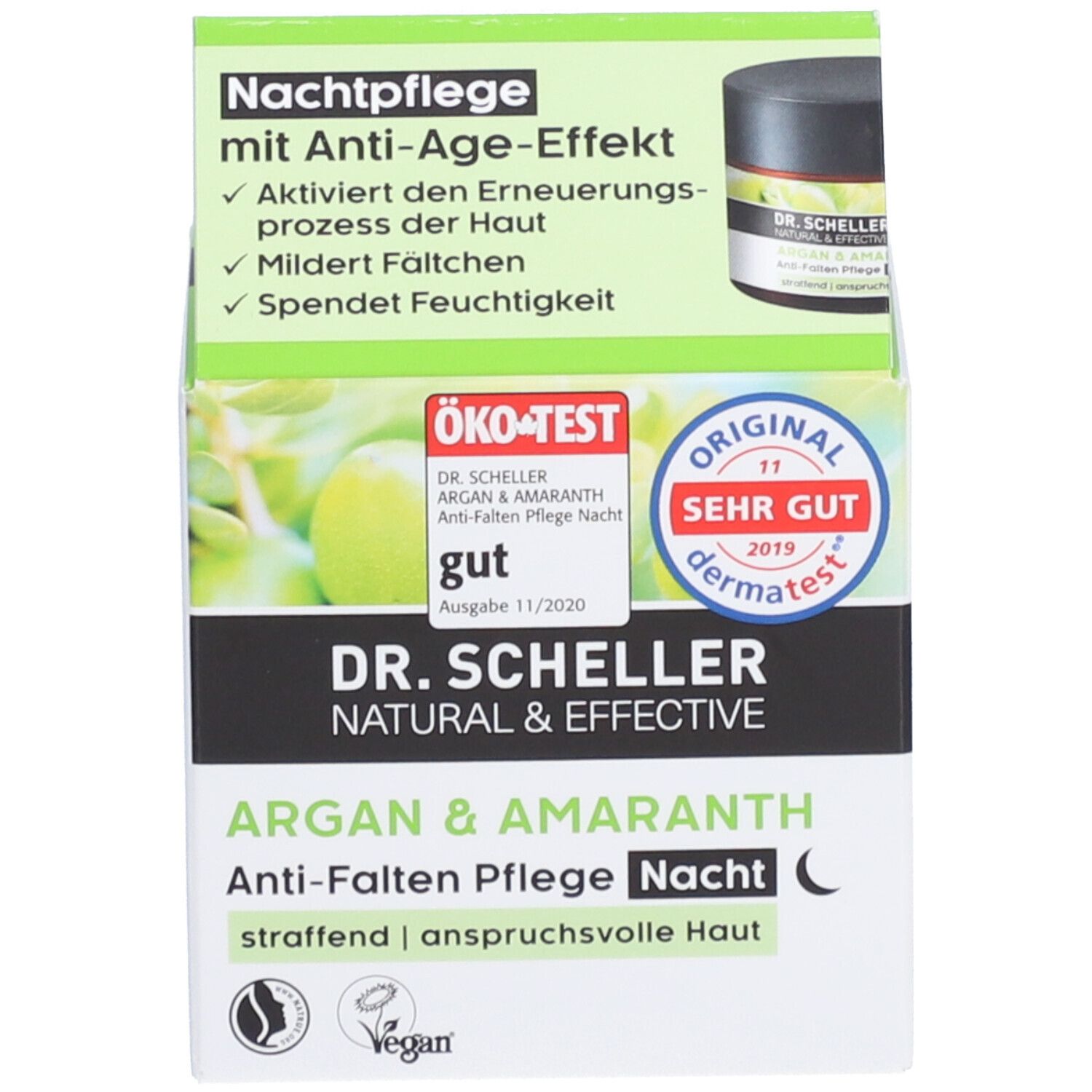Dr. Scheller Anti-Falten Nachtpflege, Arganöl-Amaranth 50 ml