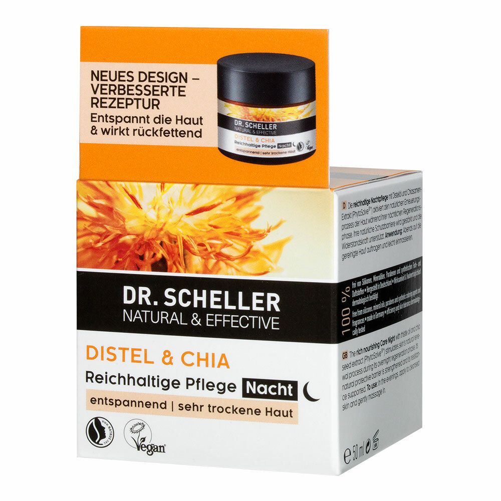 Dr. Scheller Intensiv Aufbauende Nachtpflege, Distelöl-Chiasamen