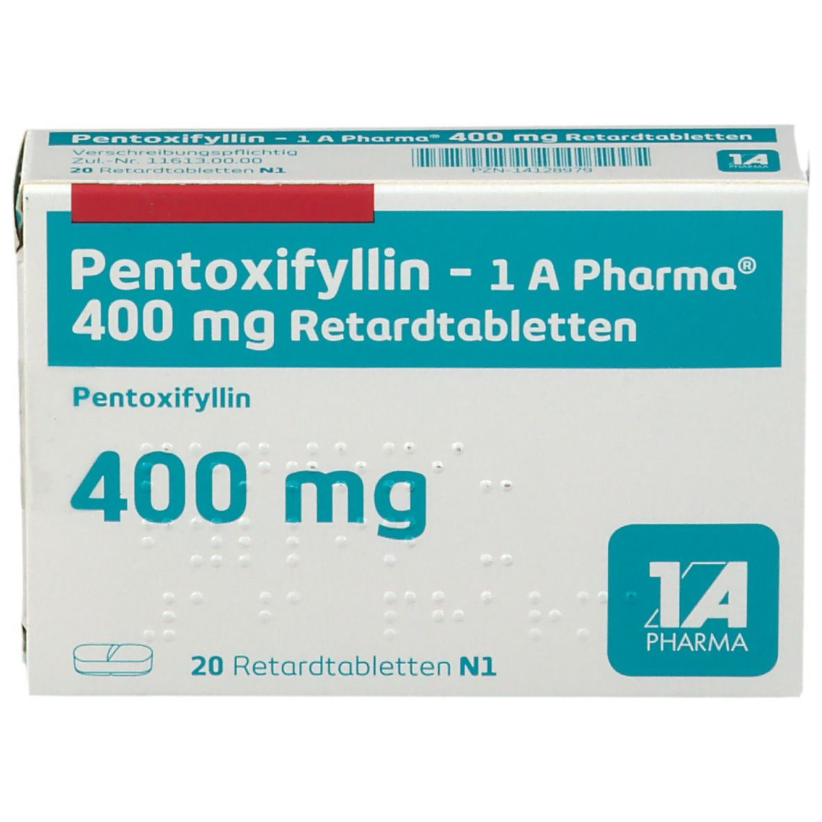Pentoxifyllin - 1 A Pharma® 400 mg