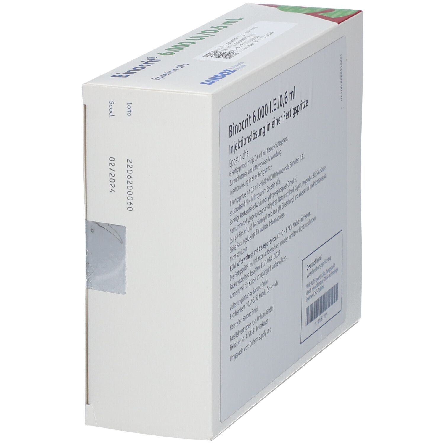 Binocrit 6.000 I.E./0,6 ml