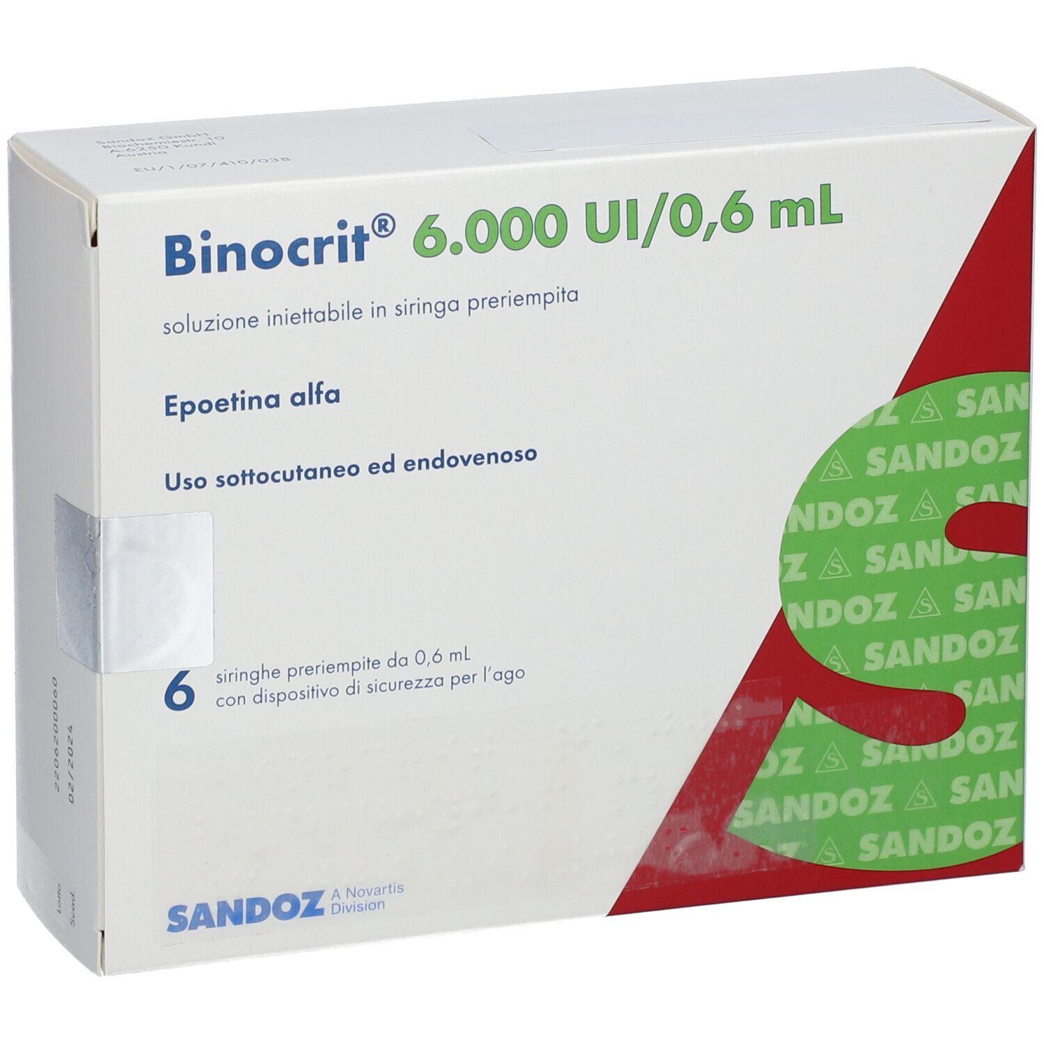 Binocrit 6.000 I.E./0,6 ml