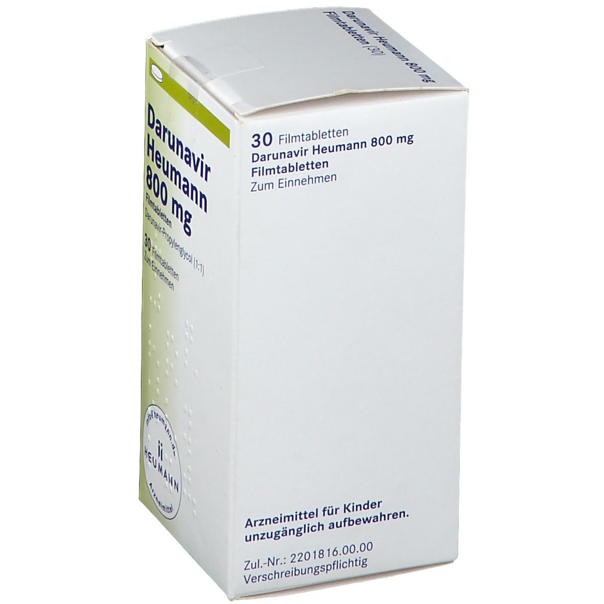 Darunavir Heumann 800 mg Filmtabletten 30 St