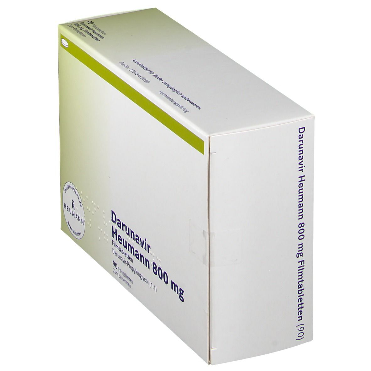 Darunavir Heumann 800 mg Filmtabletten 90 St