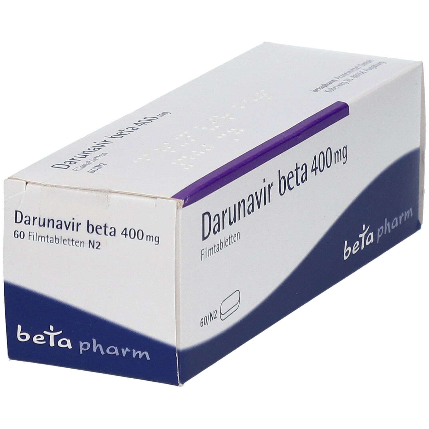 Darunavir beta 400 mg Filmtabletten 60 St