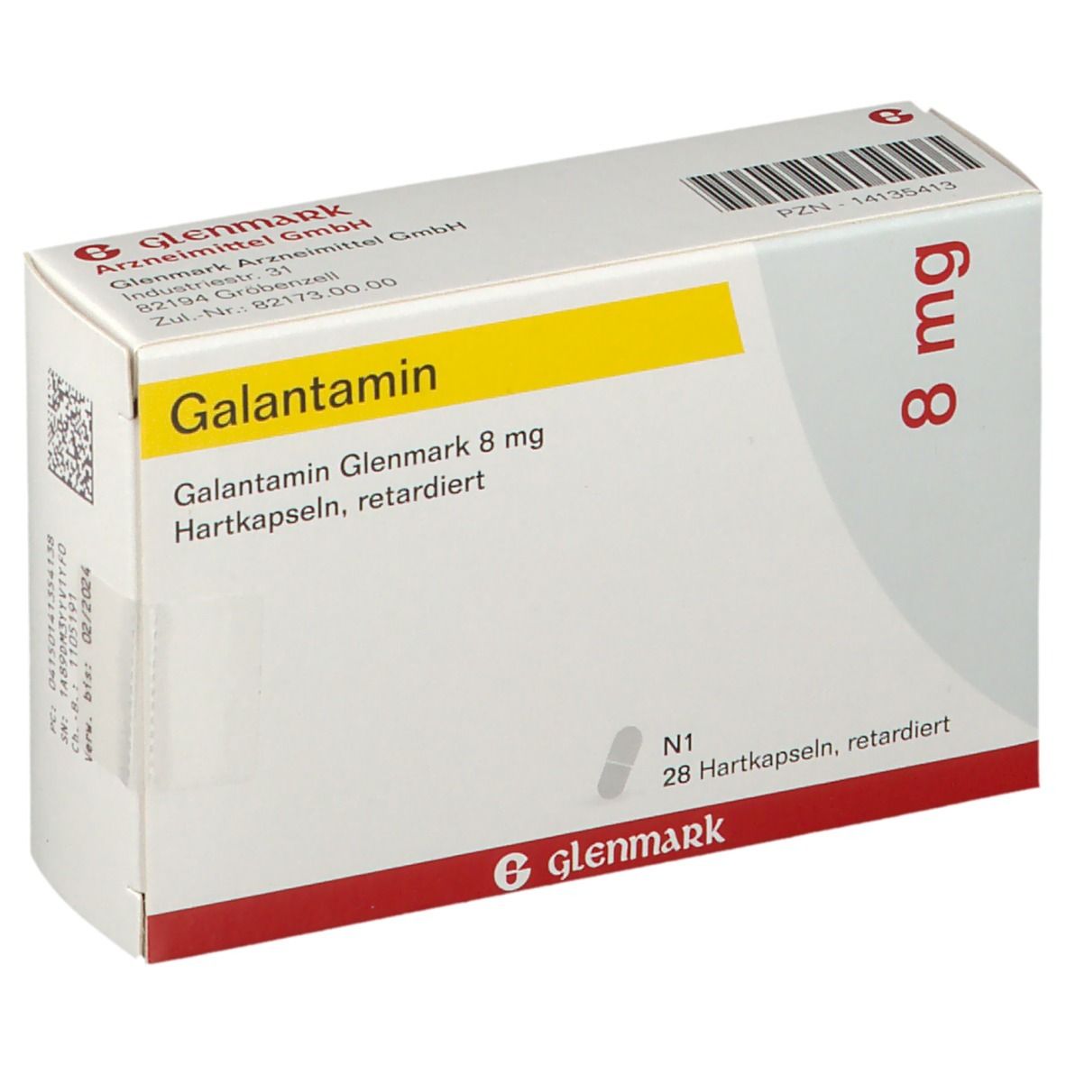 Galantamin Glenmark 8 mg