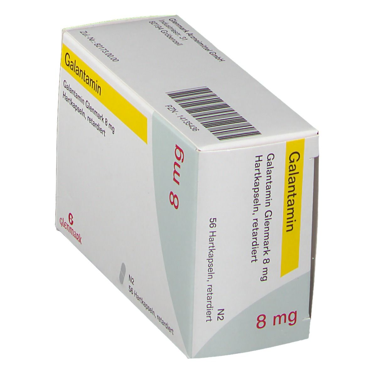 Galantamin Glenmark 8 mg Hartkapseln retardiert 56 St Retard-Kapseln