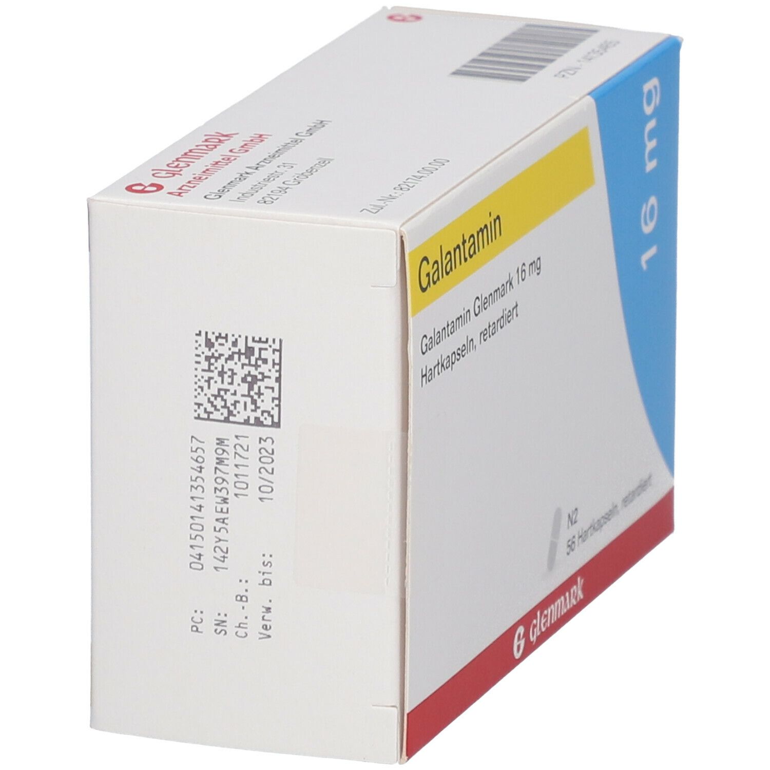 Galantamin Glenmark 16 mg Hartkapseln retardiert 56 St Retard-Kapseln