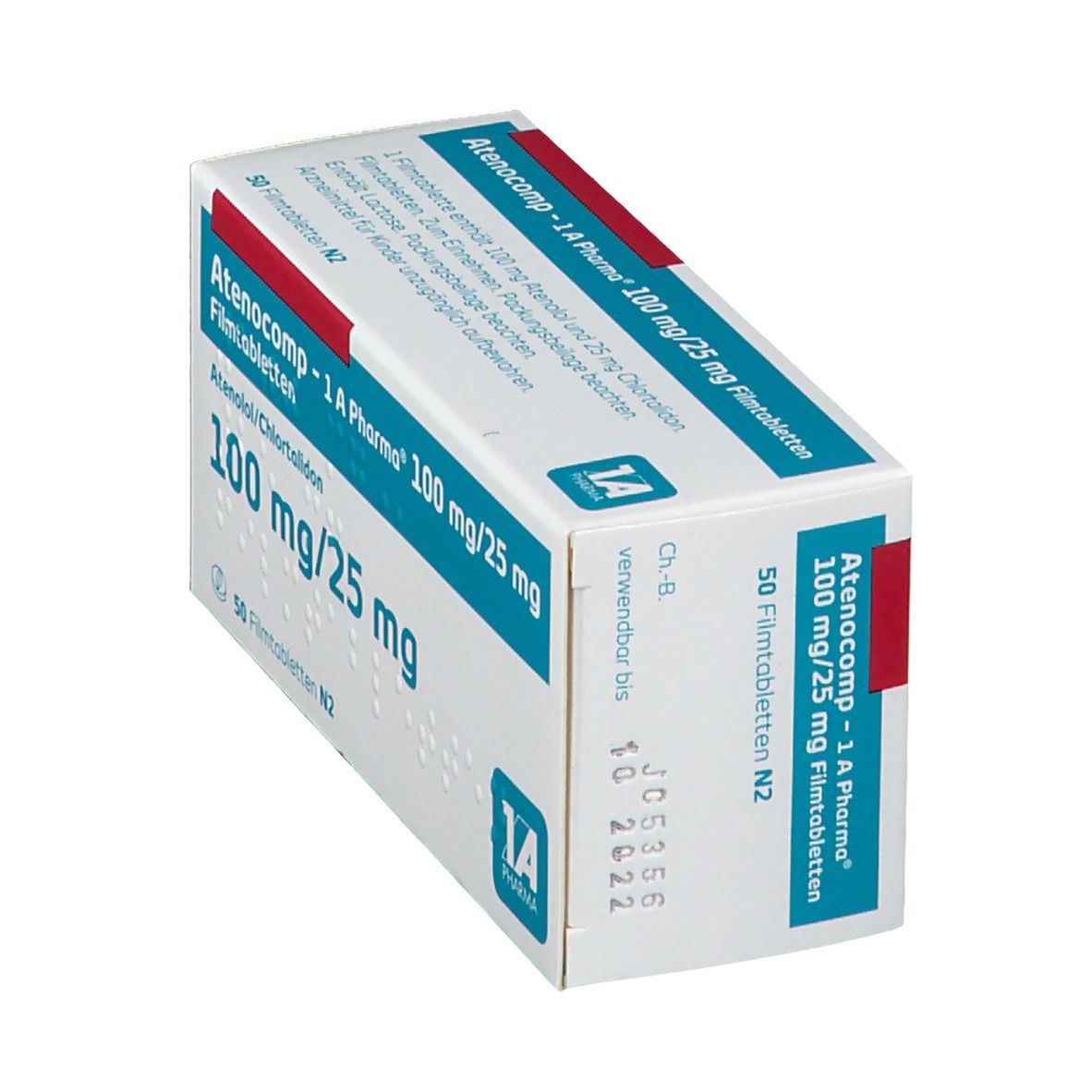 Atenocomp-1A Pharma 100 mg/25 mg Filmtabletten 50 St