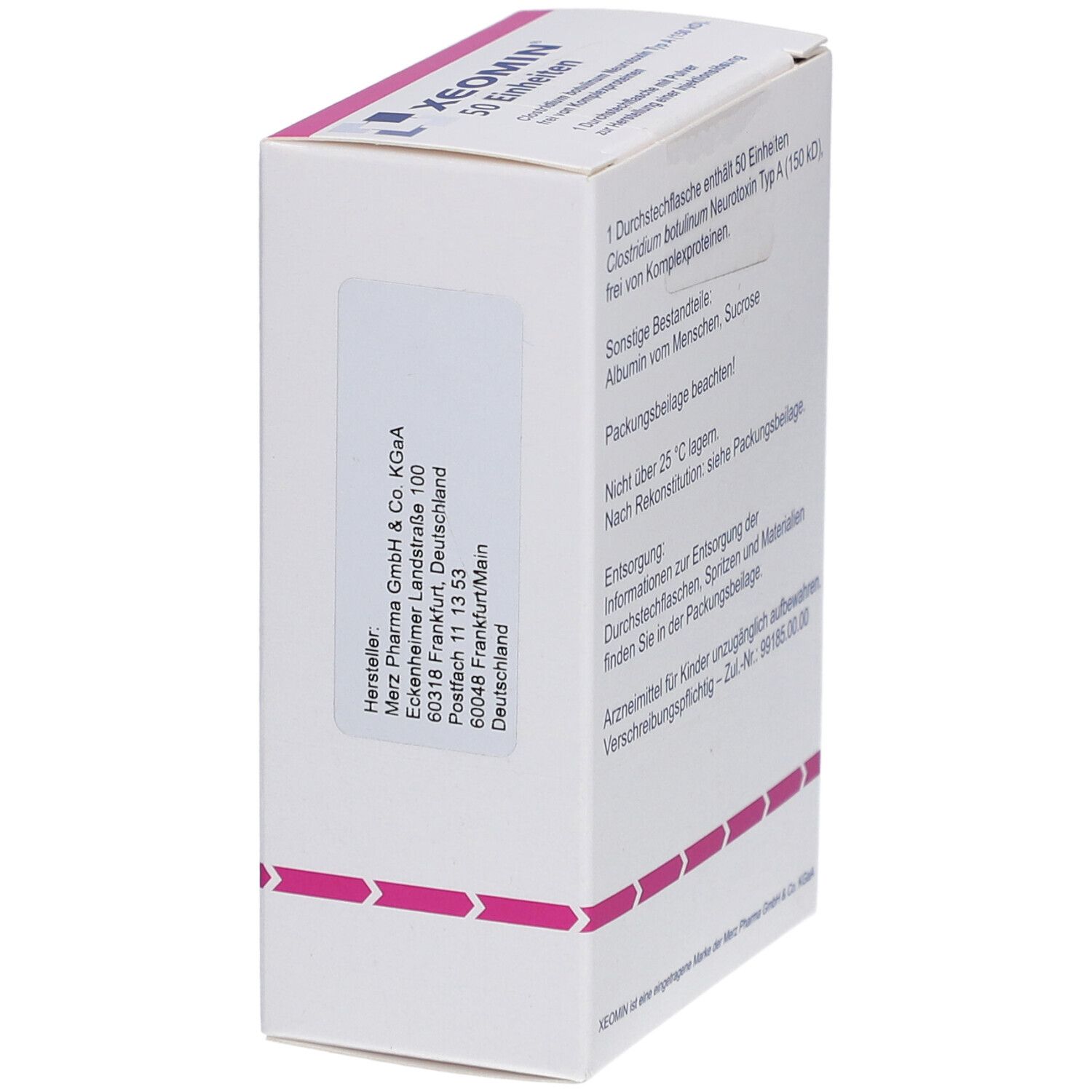 Xeomin 50 LD50 Einheiten