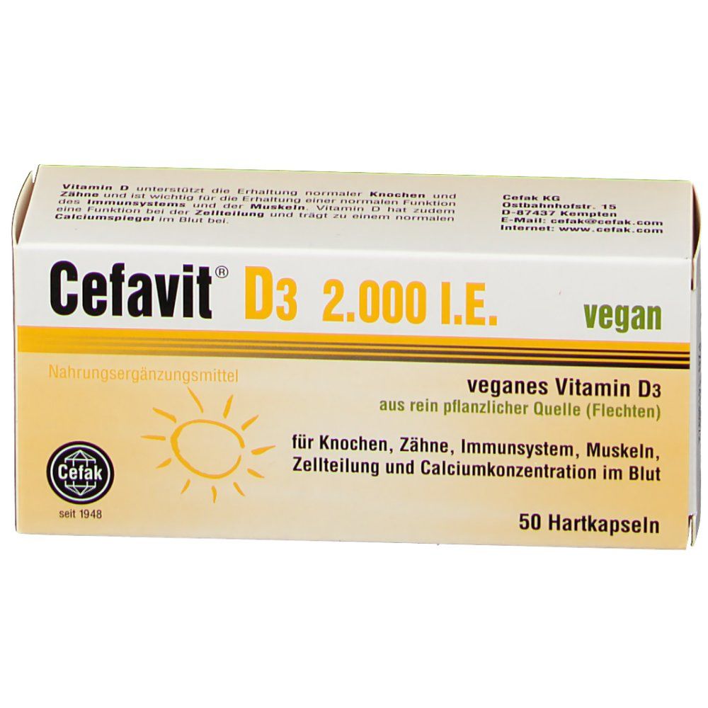 Cefavit® D3 2.000 I.E. vegan