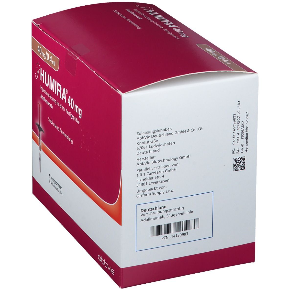 Humira 40 mg/0,4 ml Injektionslösung in Fertigspr. 6 St