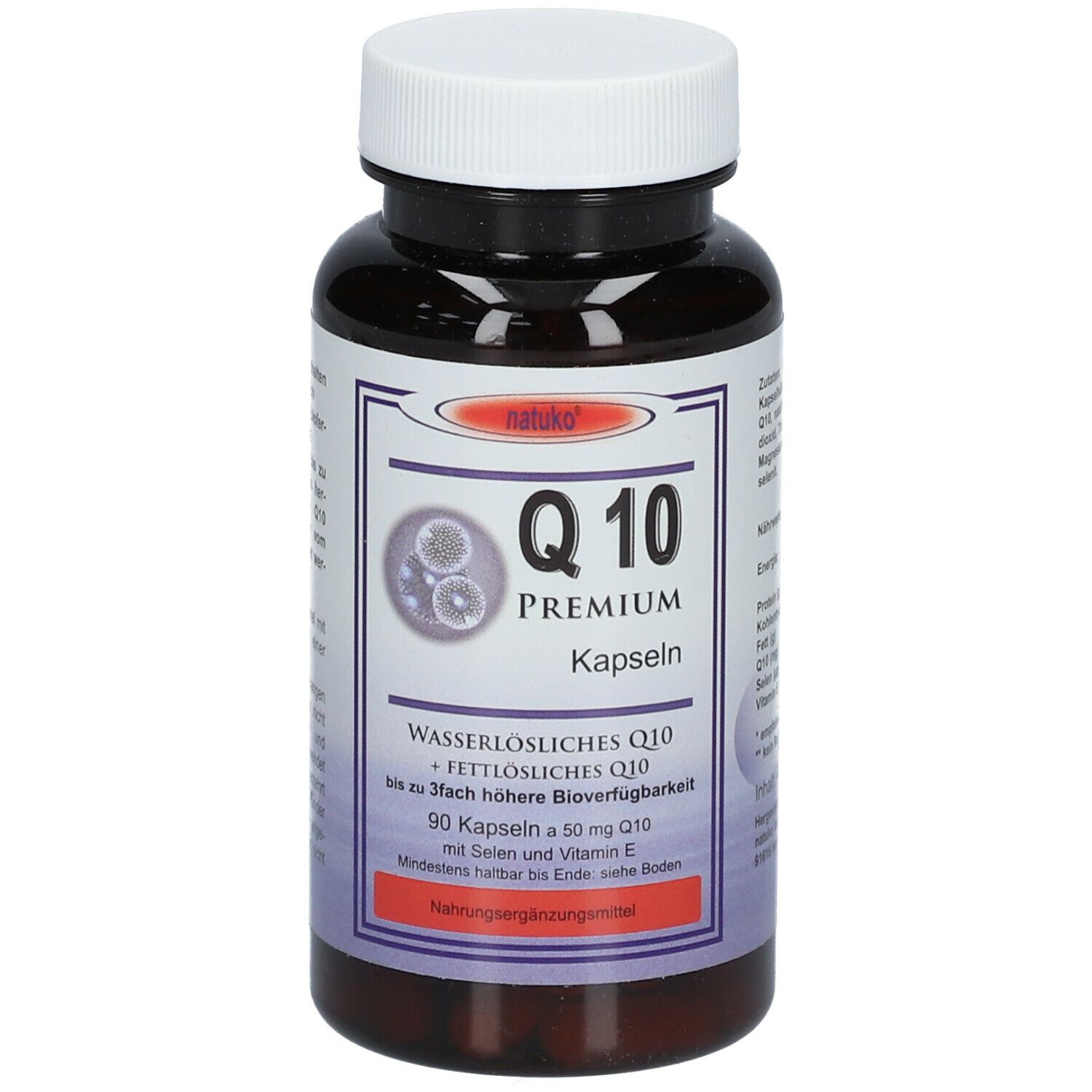 Q10 Kapseln 50 mg natürlich wasserlöslich