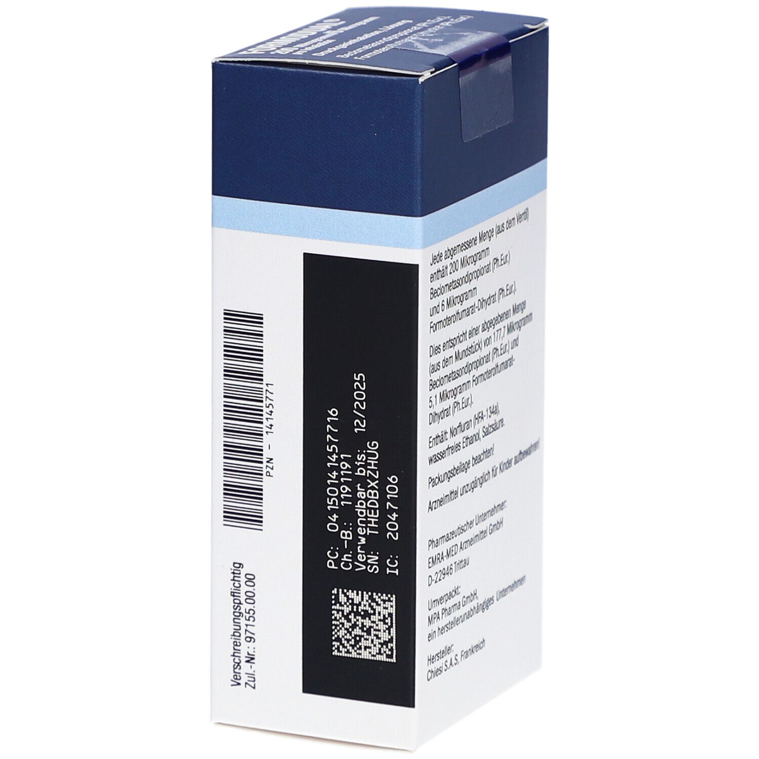 FORMODUAL 200/6 µg 120 Hub Dosieraerosol