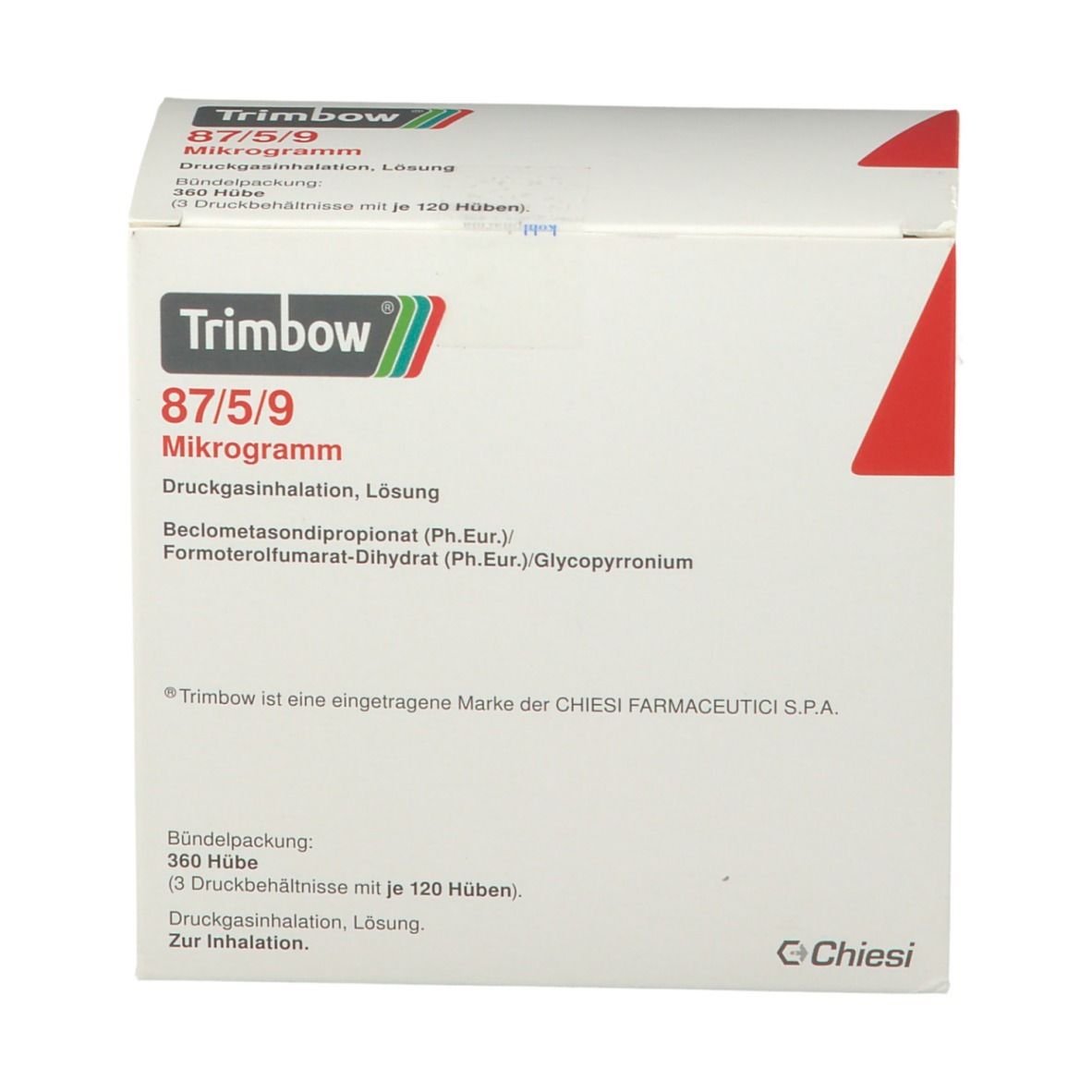 Trimbow 87 µg/5 µg/9 µg 120 Hub Druckgasinhalation