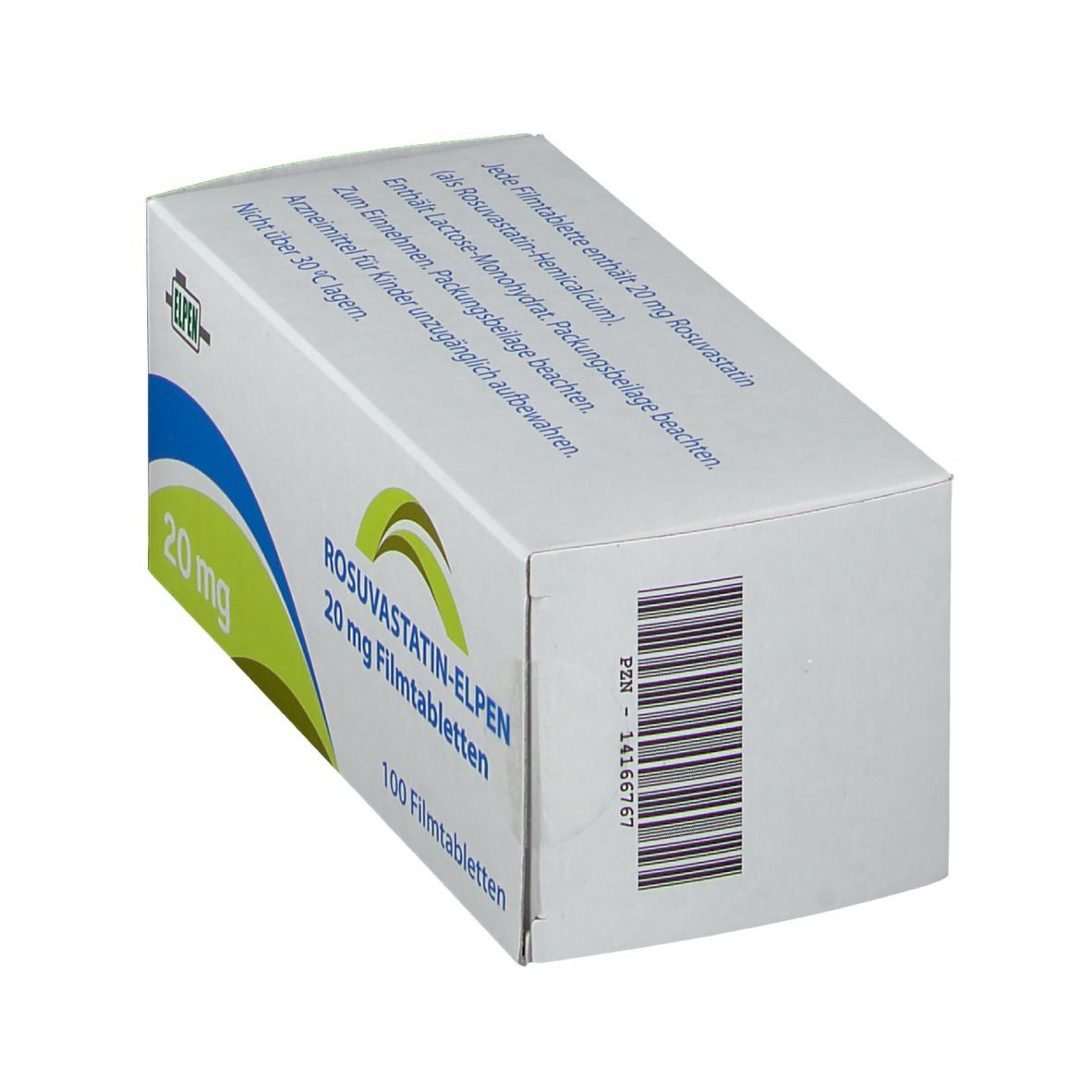 Rosuvastatin-Elpen 20 mg Filmtabletten 100 St