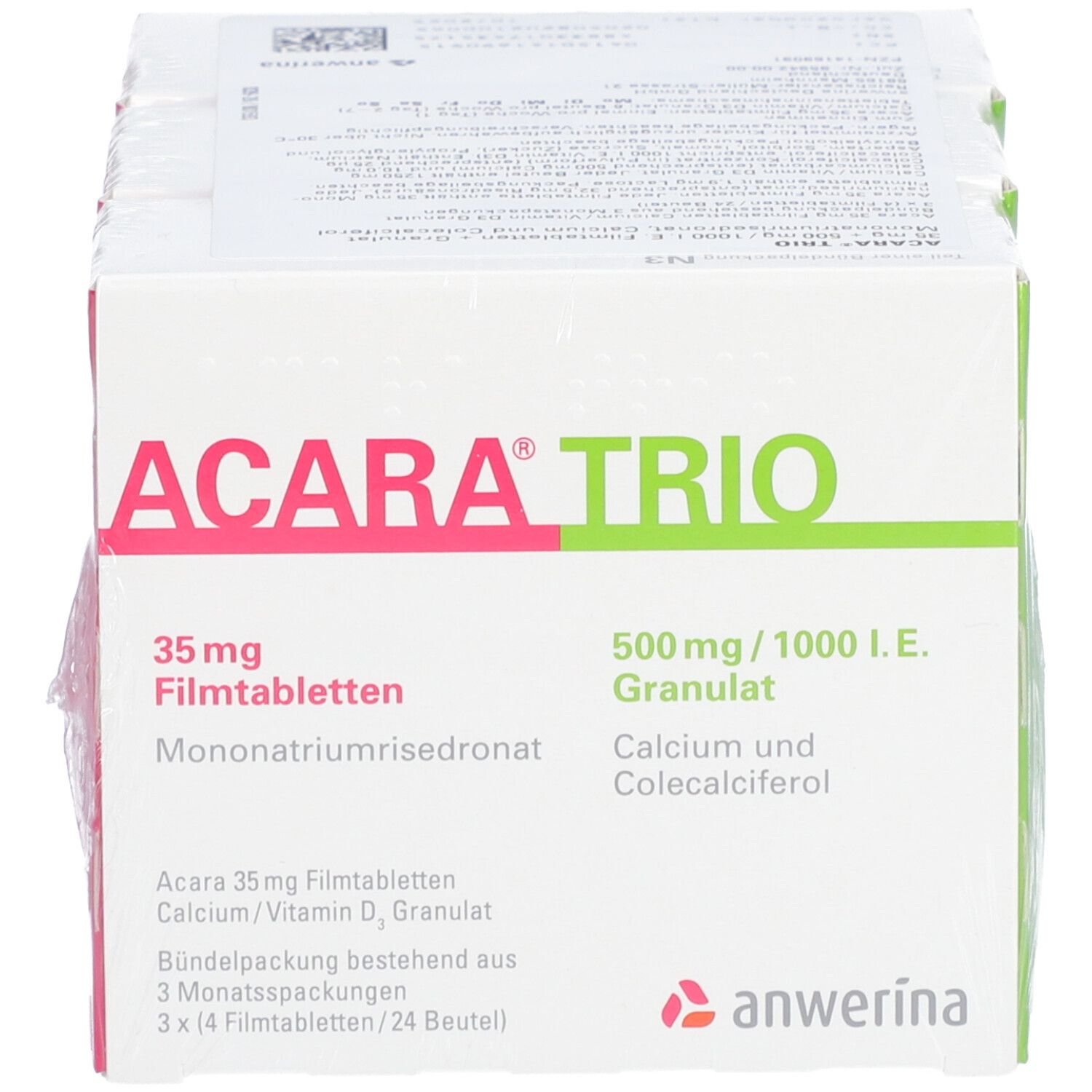 ACARA® 35 mg TRIO 500 mg/1000 I.E