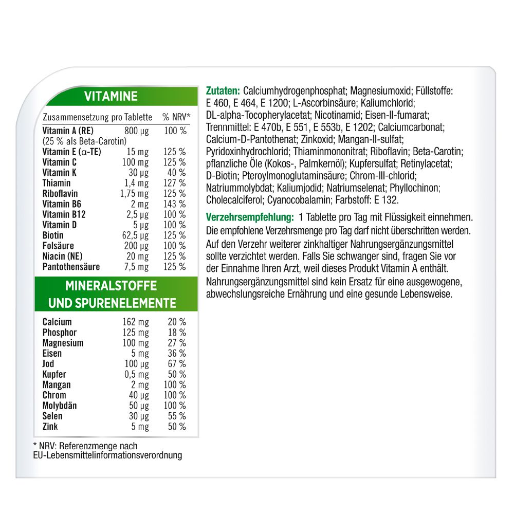Centrum® Von A bis Zink, Nahrungsergänzungsmittel