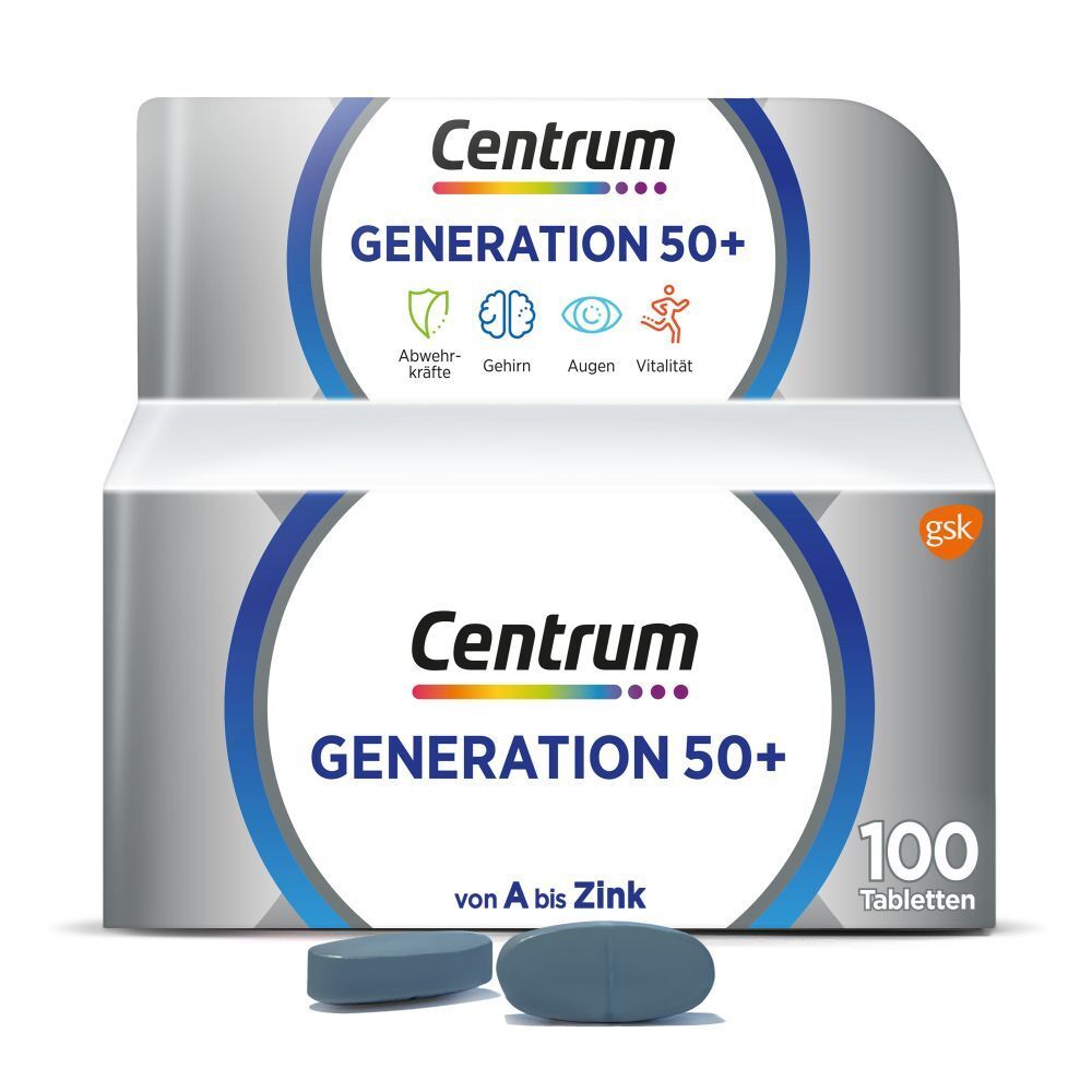 Centrum® Generation 50+, 100 St. mit Vitamin D und Vitamin C