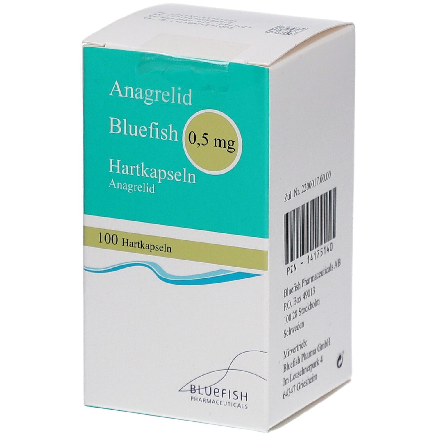 Anagrelid Bluefish 0,5 mg