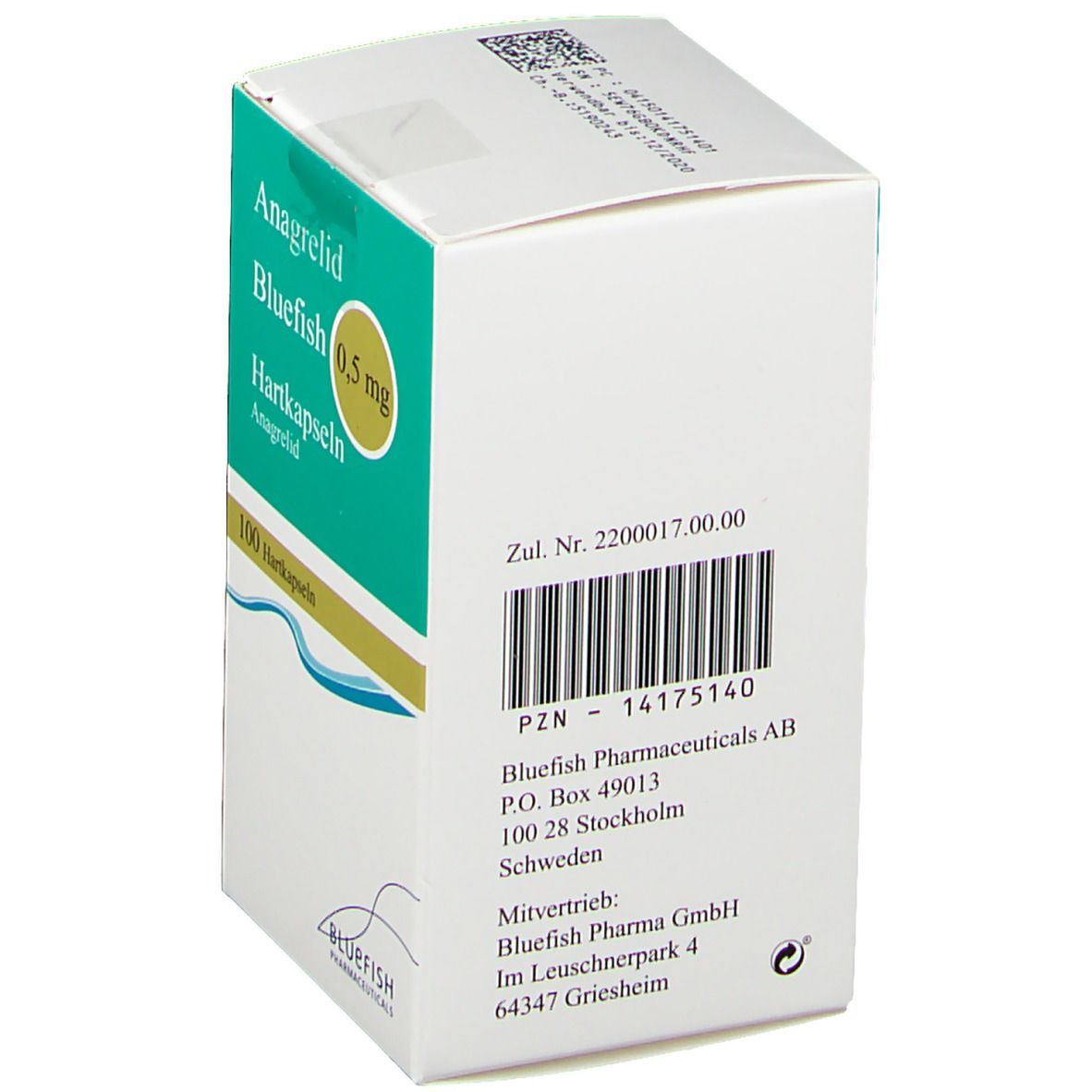 Anagrelid Bluefish 0,5 mg