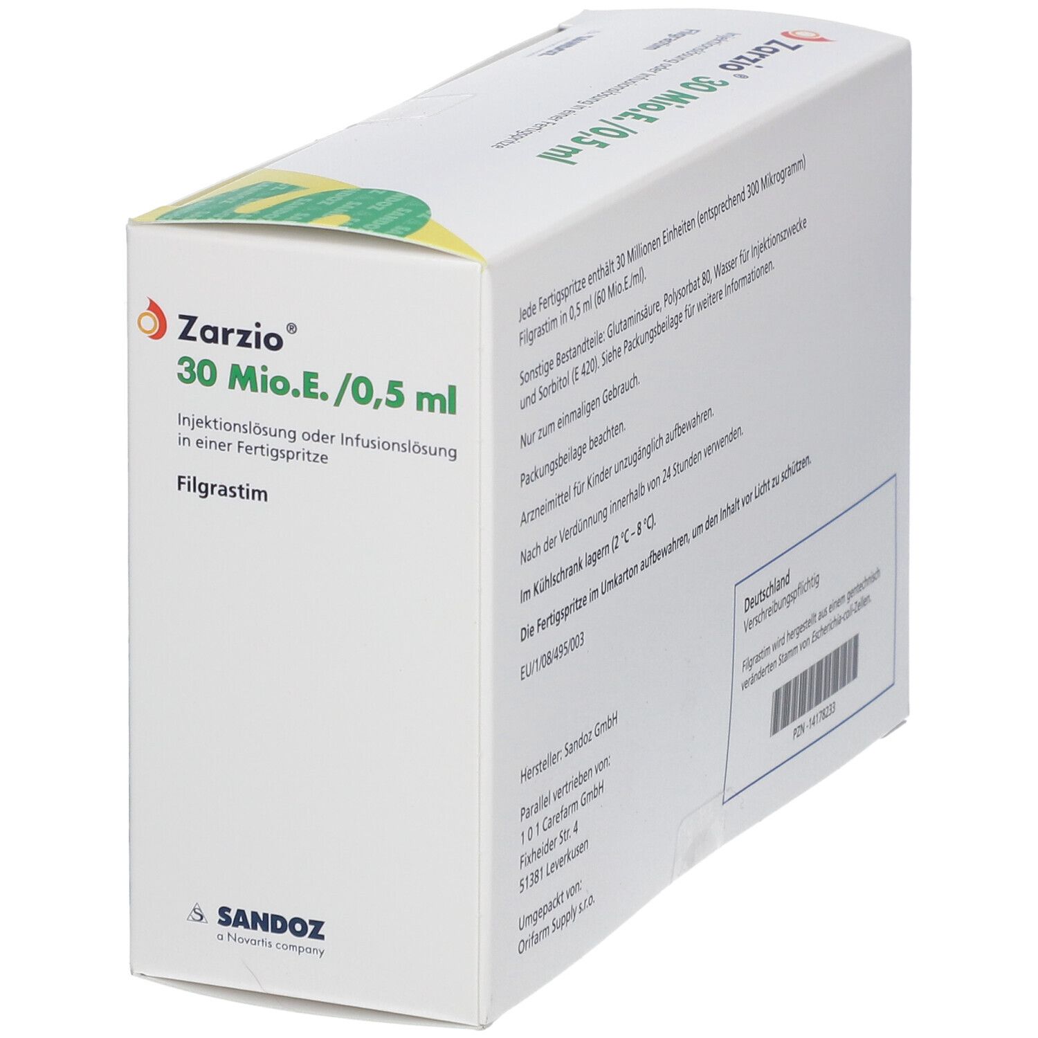 Zarzio® 30Mio.E./0.5Ml