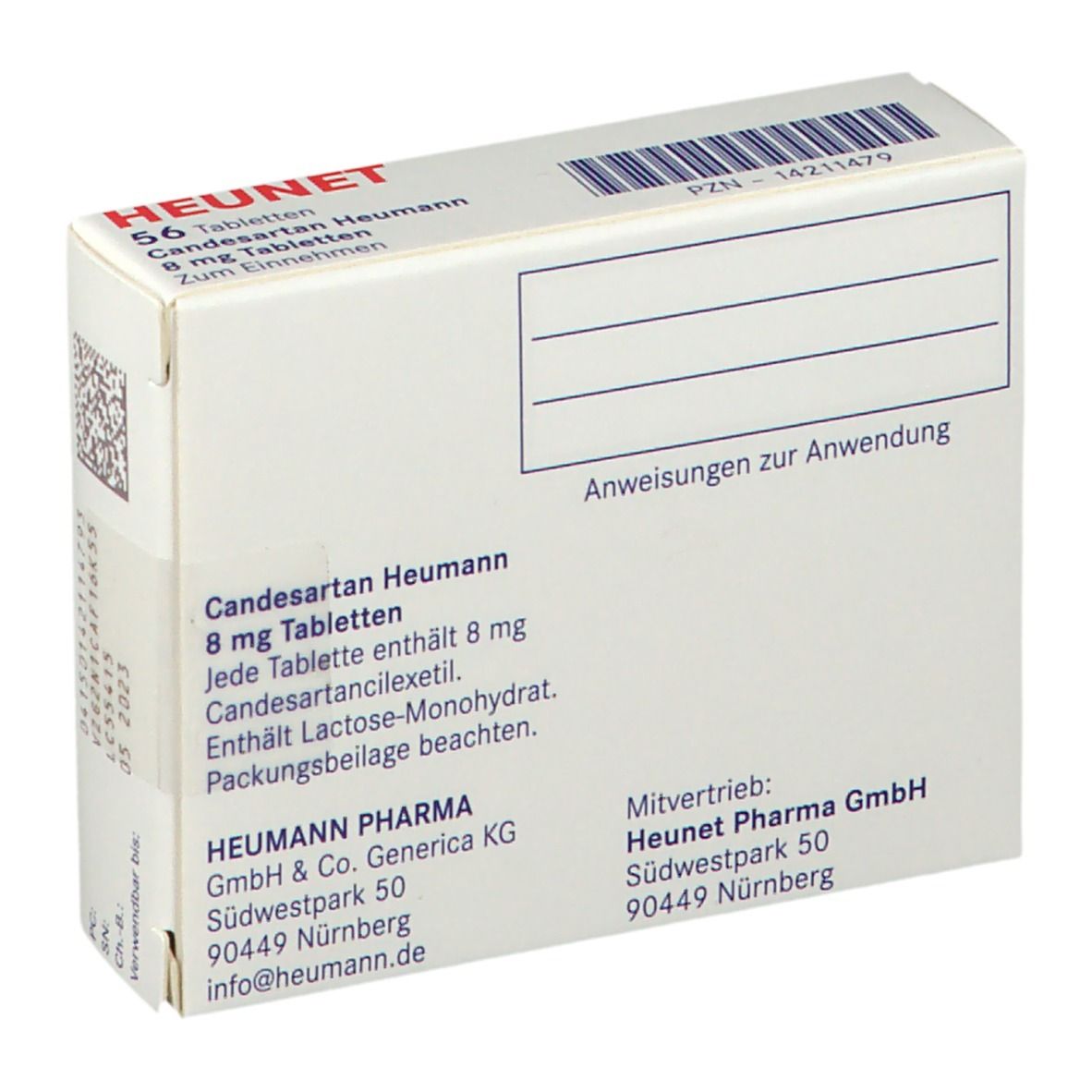 Candesartan Heumann 4 mg Tabletten Heunet 56 St