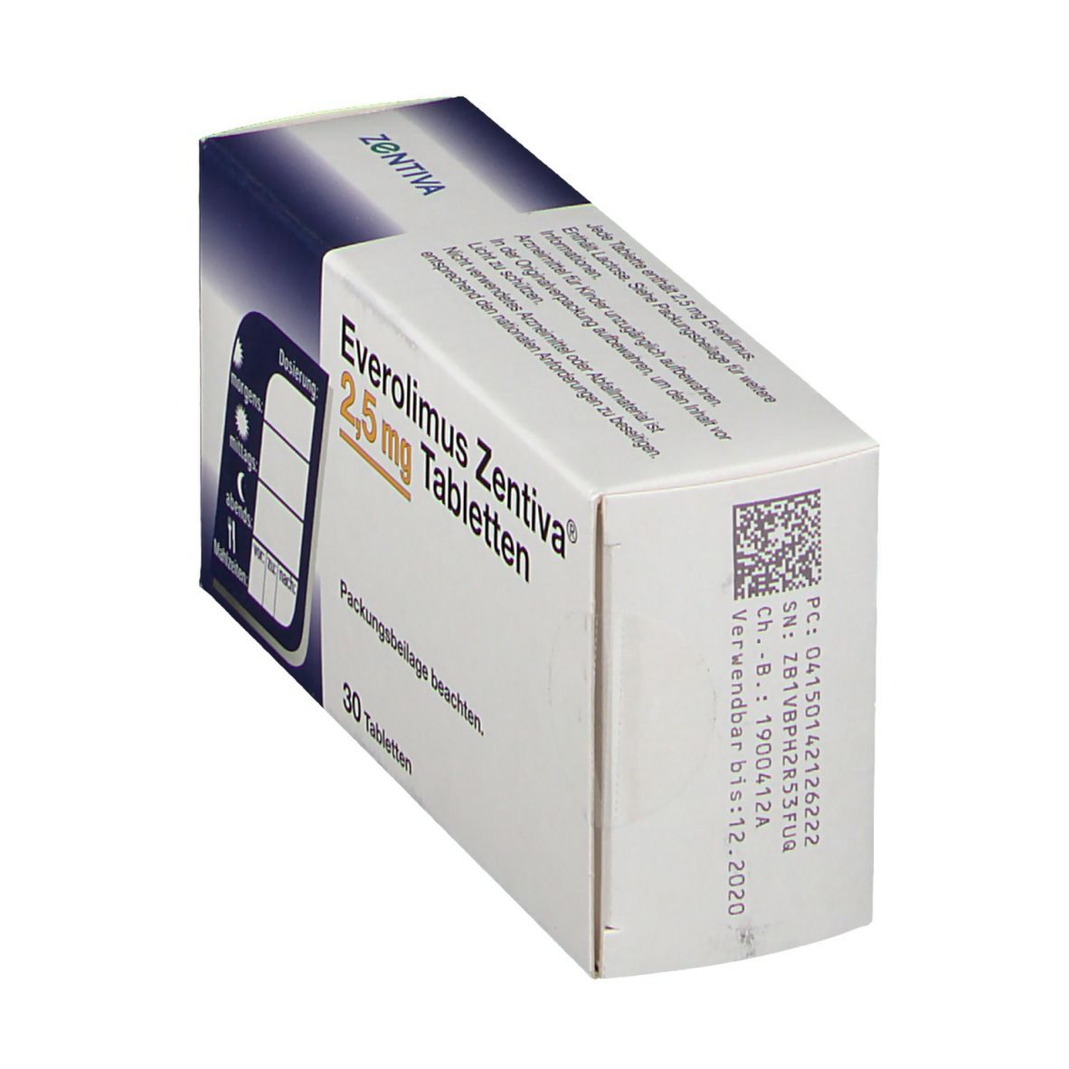 Everolimus Zentiva 2,5 mg Tabletten 30 St