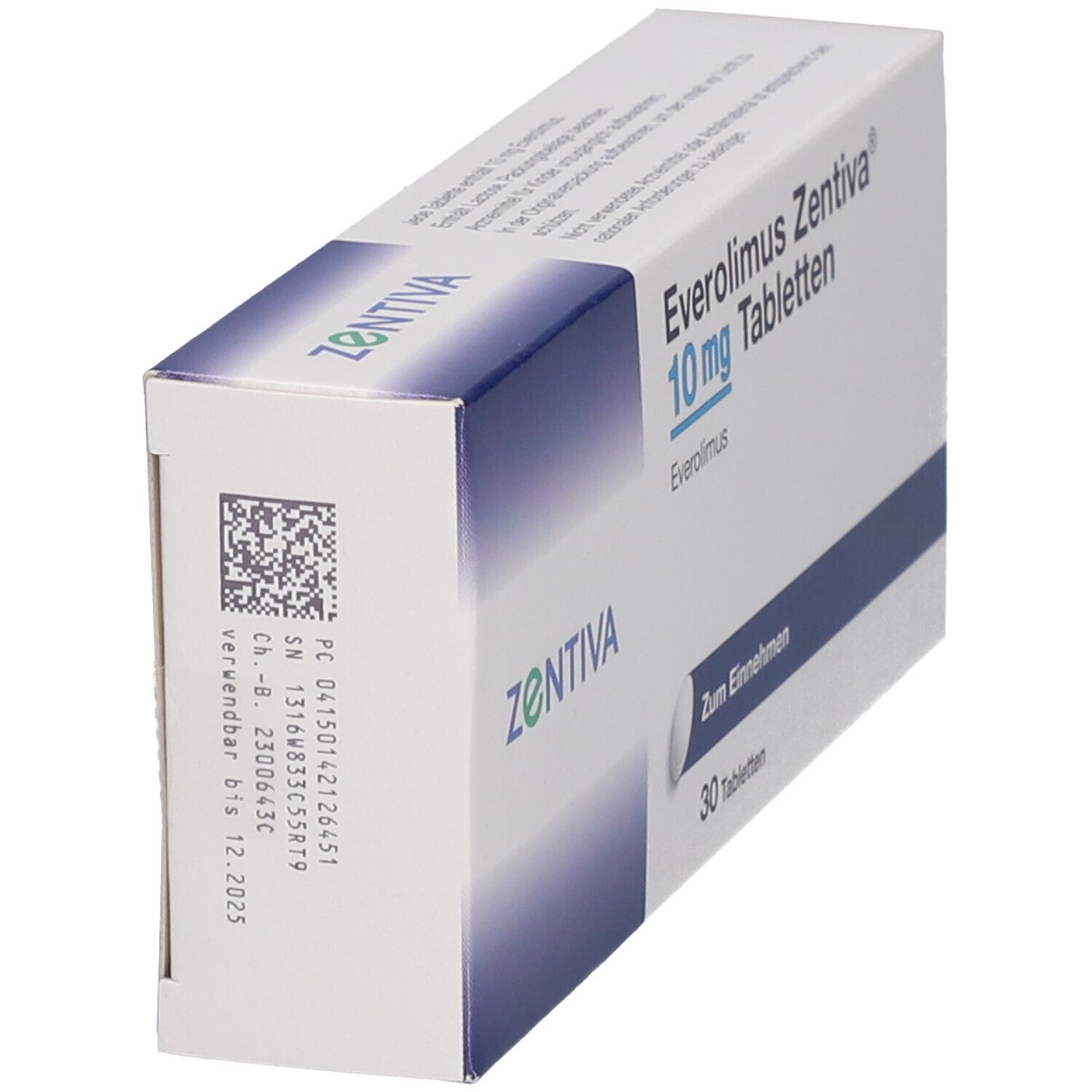 Everolimus Zentiva 10 mg Tabletten 30 St