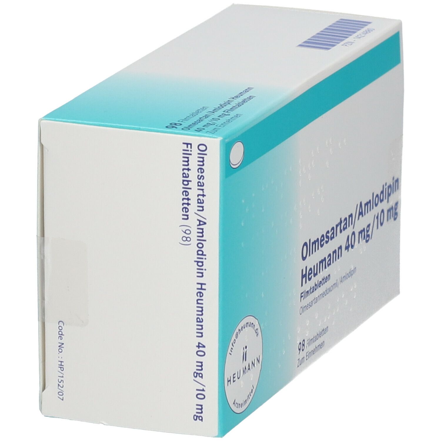 OLMESARTAN/Amlodipin Heumann 40 mg/5 mg Filmtabl. 56 St Filmtabletten