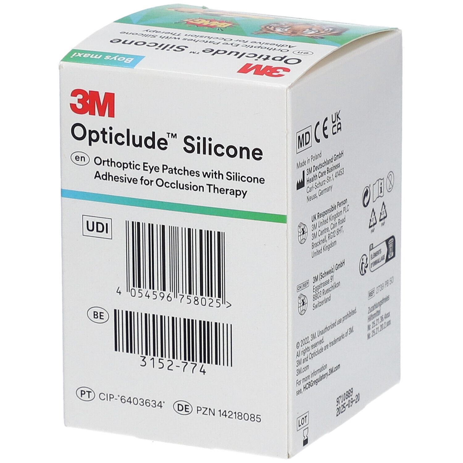 Opticlude 3M Silicone Boys maxi 5,7 x 8 cm