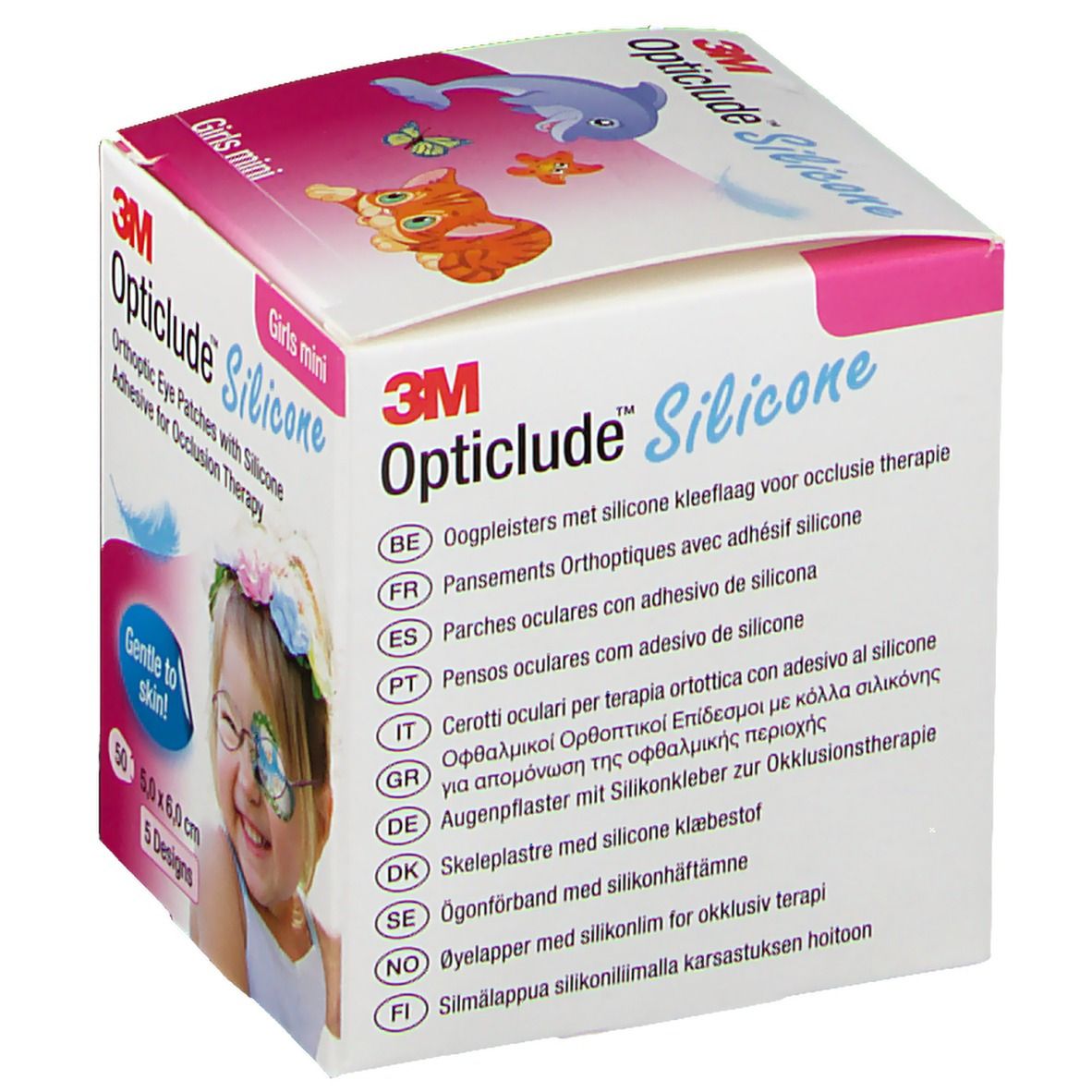 Opticlude 3M Silicone girls mini 5x6 cm 2737Pg 50 St Pflaster