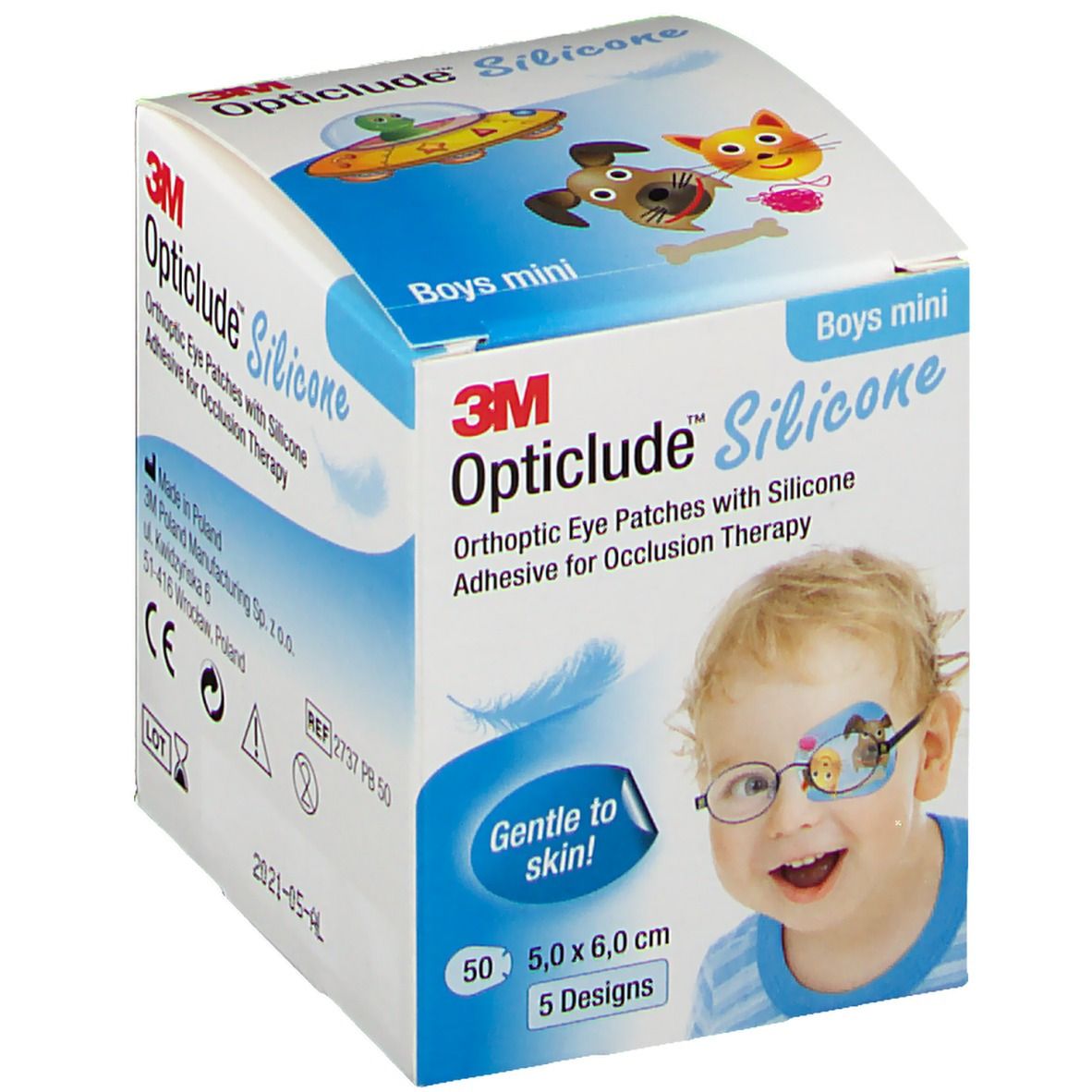 Opticlude 3M Silicone Boys mini 5,6 x 6 cm
