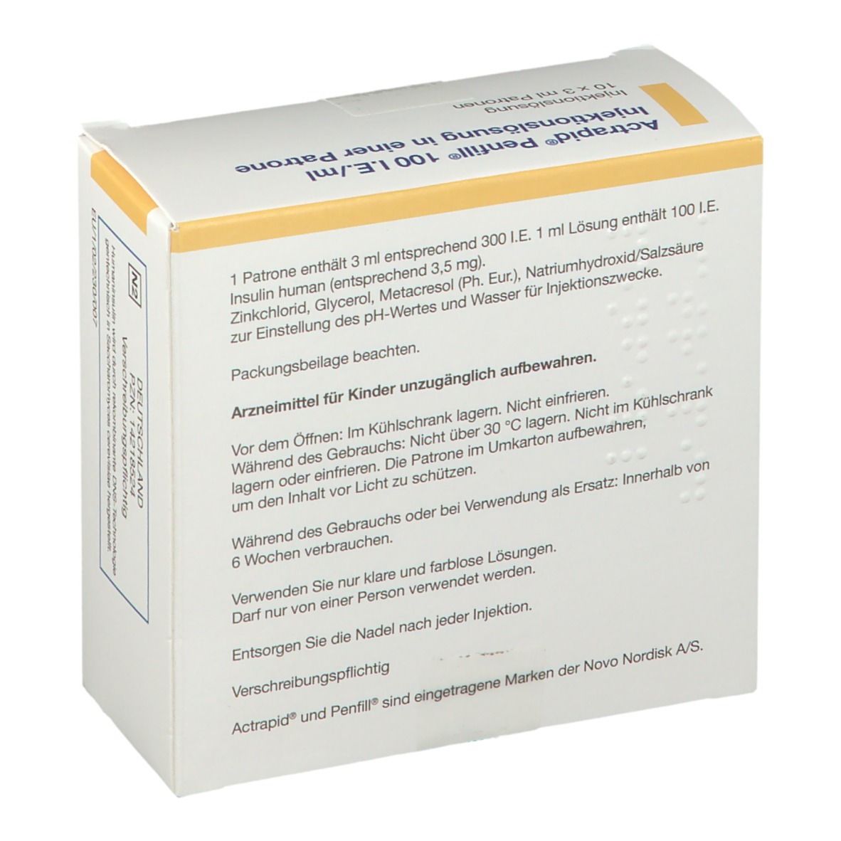 Actrapid® Penfill100I.E./Ml