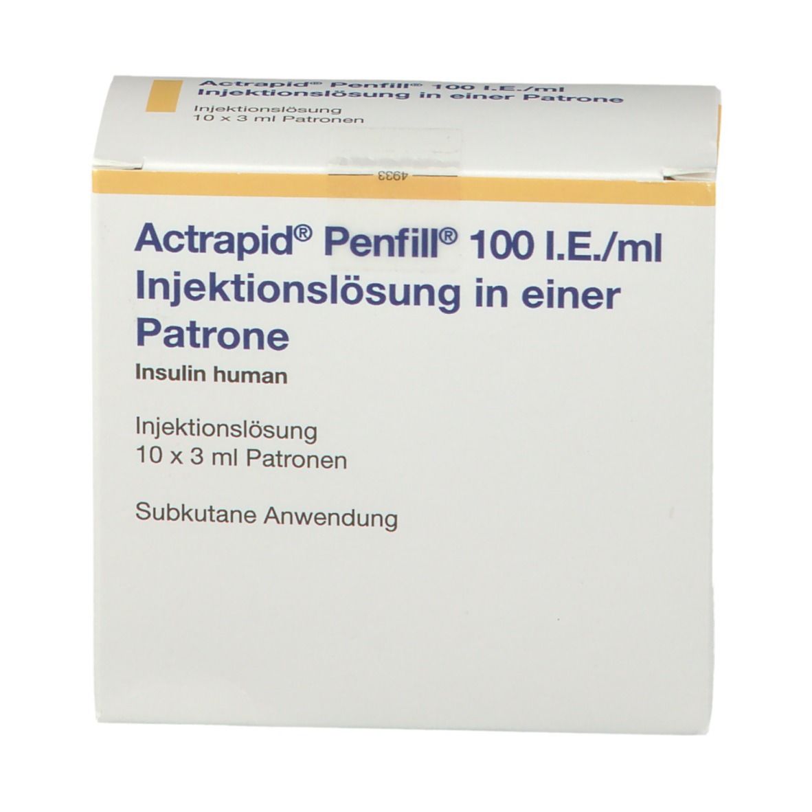 Actrapid® Penfill100I.E./Ml