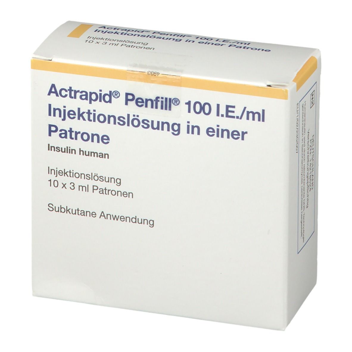 Actrapid® Penfill100I.E./Ml