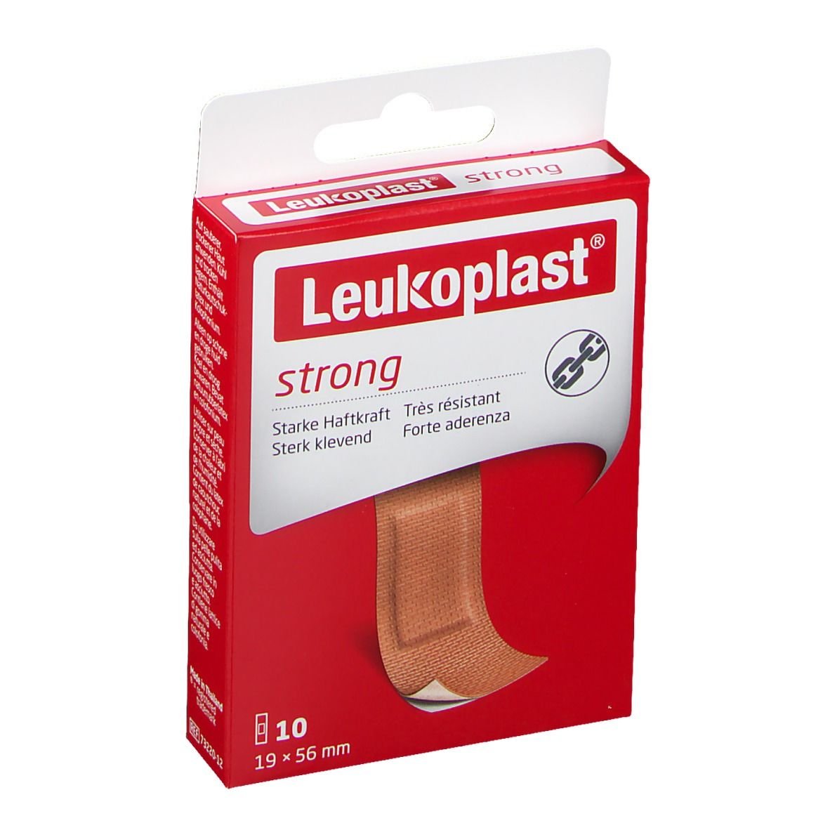 Leukoplast strong Strips 19x56 mm 10 St Pflaster