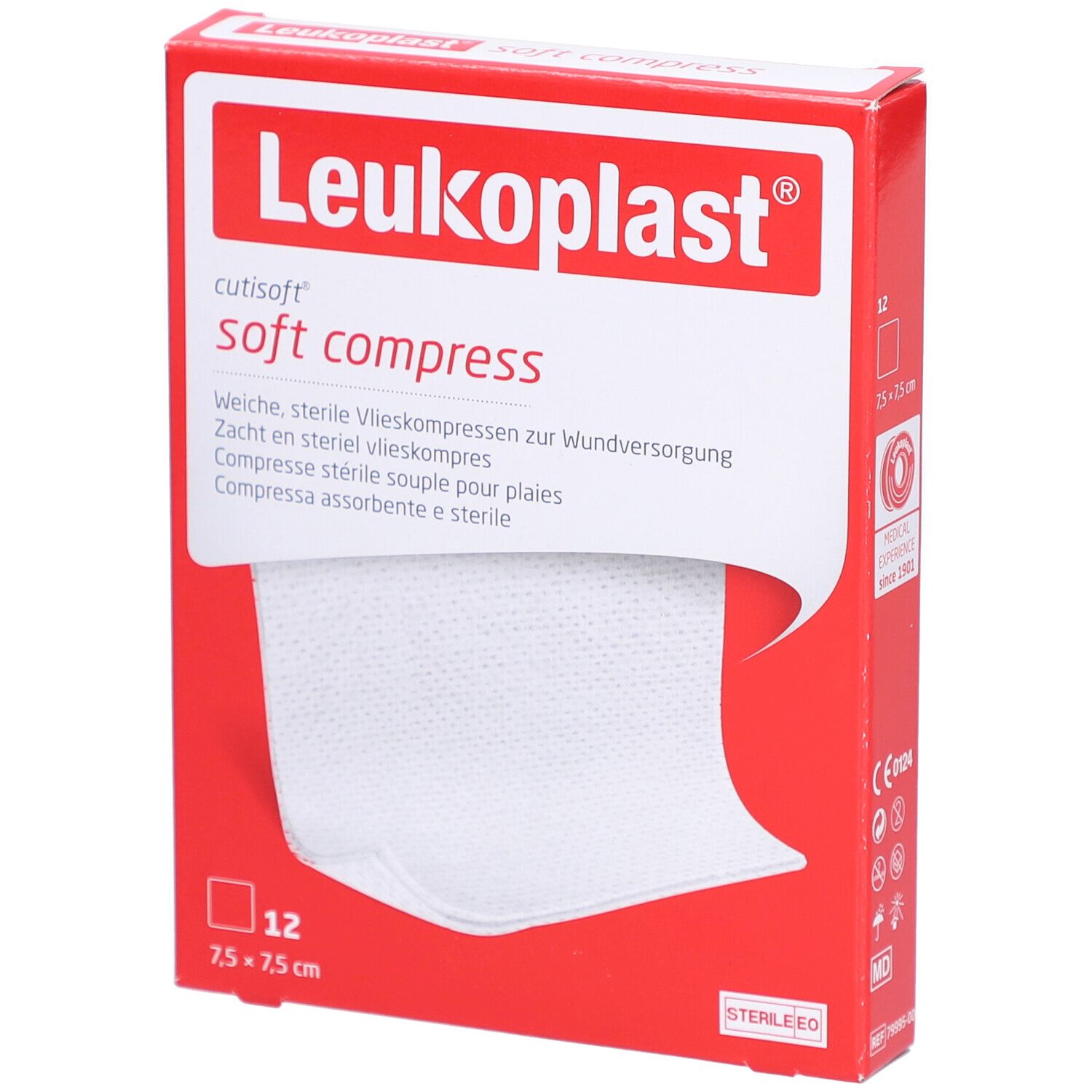 Leukoplast® Cuticell® contact silicone contact layer, 7,5 x 7,5 cm, 5 Stk.