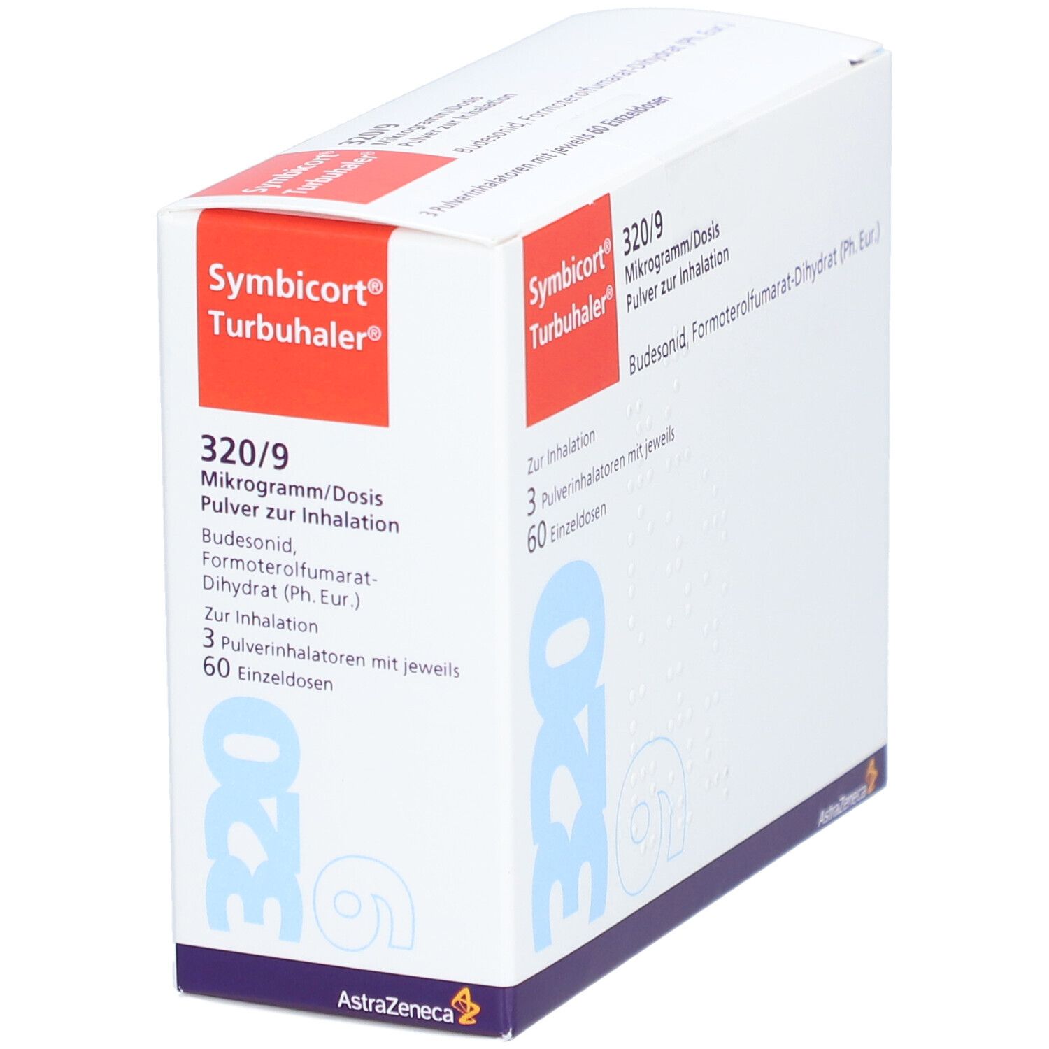 Symbicort Turbohaler 320/9 µg/Dosis 60 ED 3 St Inhalationspulver